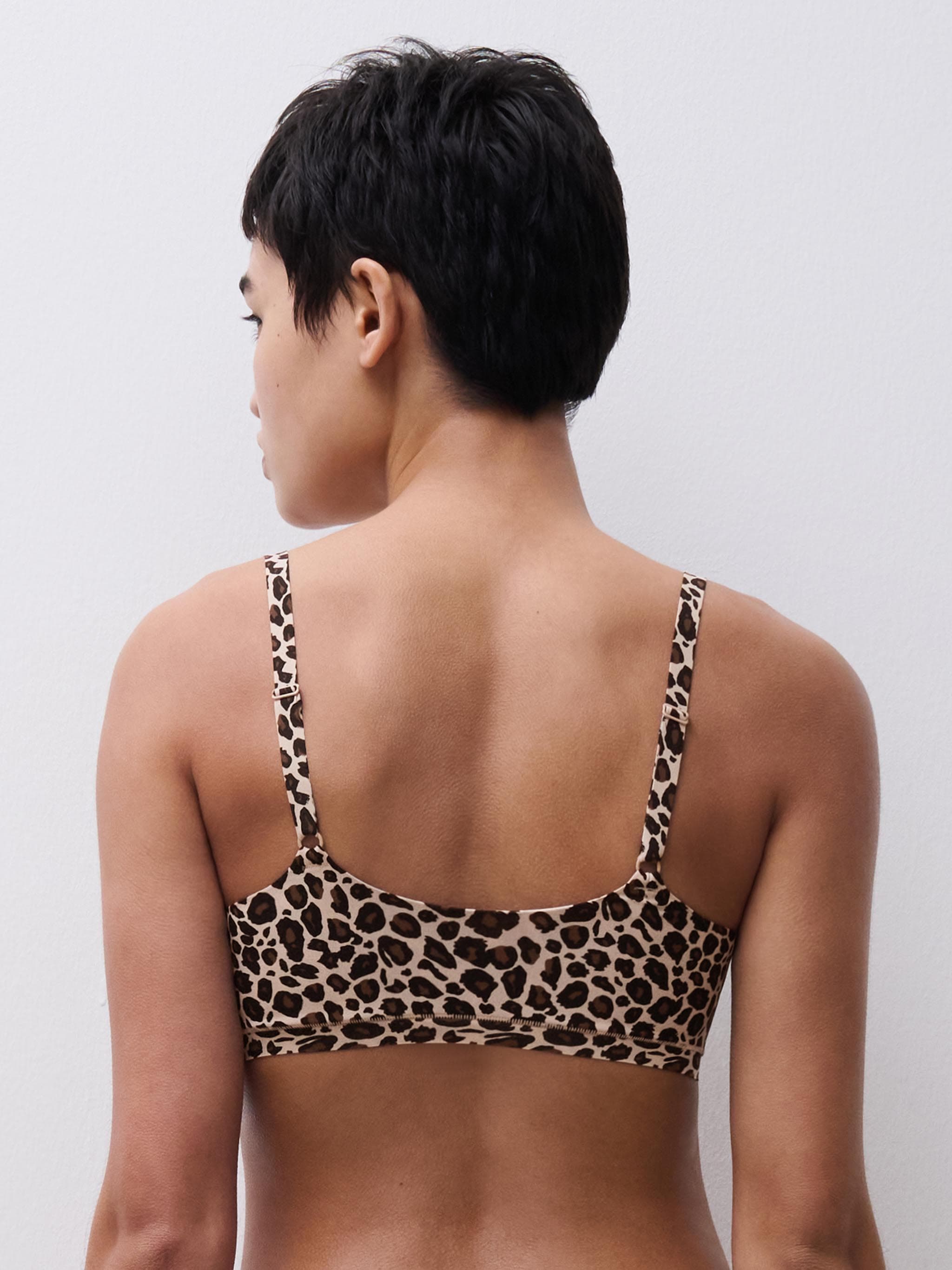 Bralette con almohadillas - Leopardo