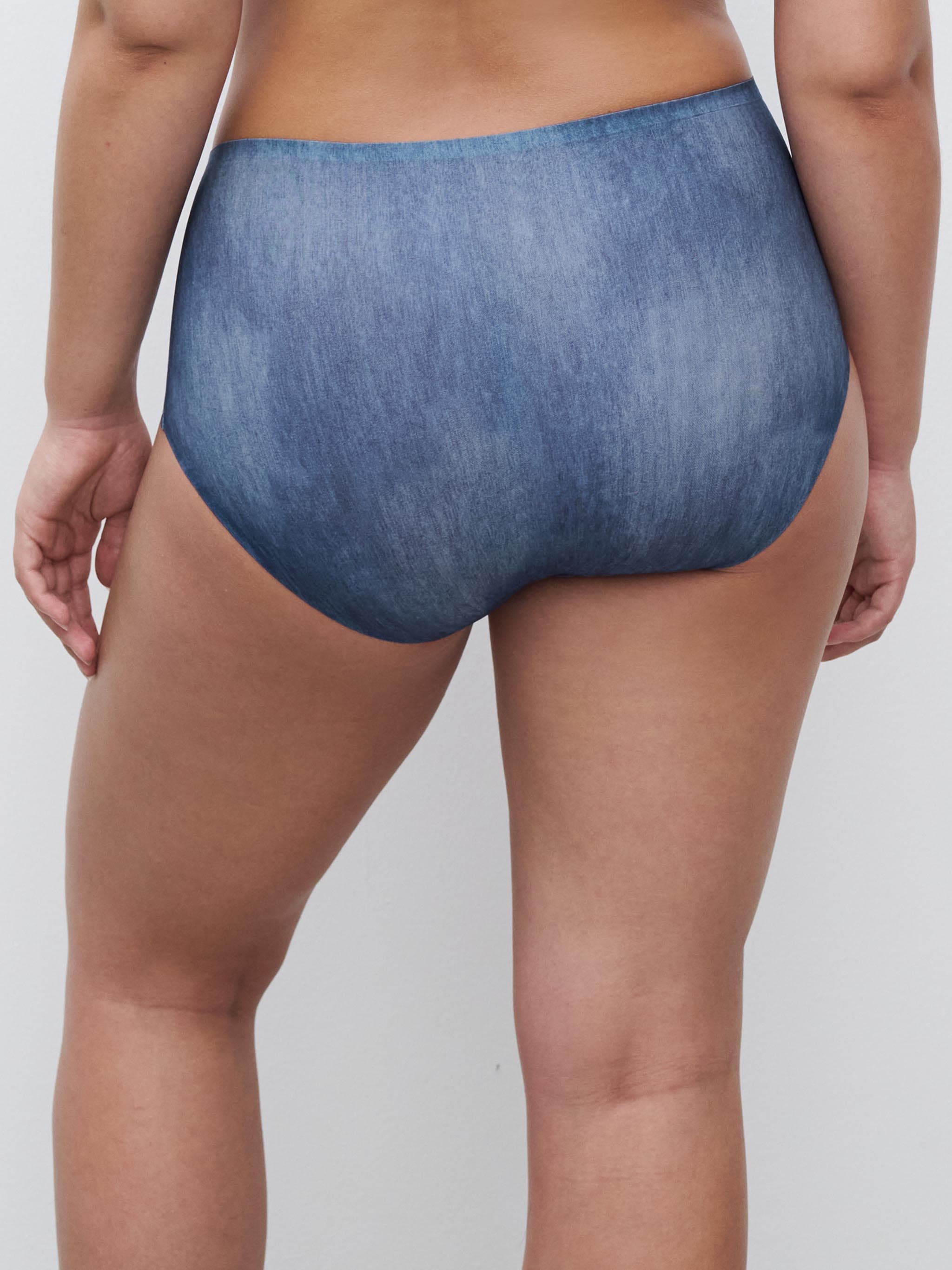 Braga alta cubriente - Estampado Azul Vaquero