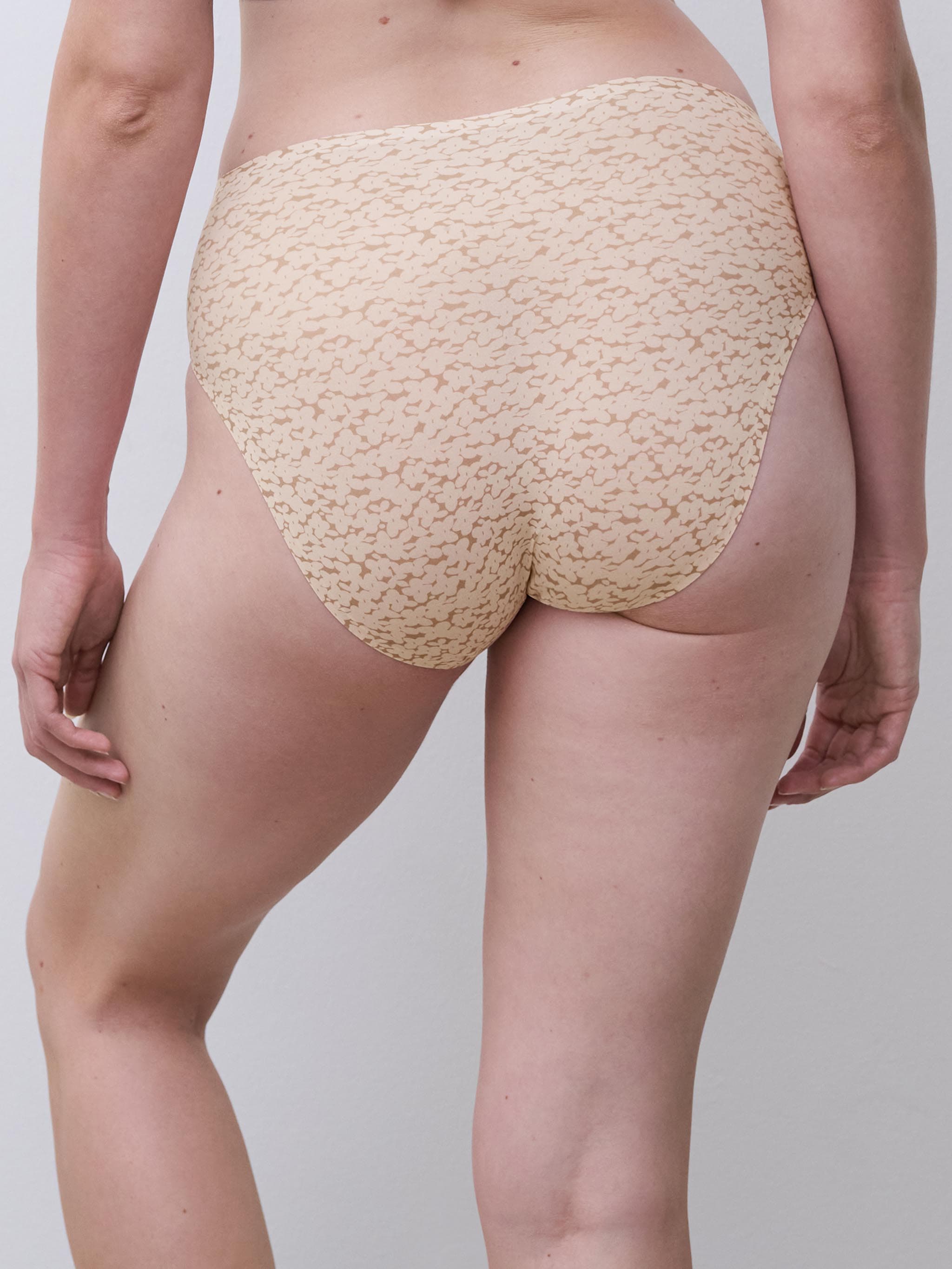 Braguita escotada de talle alto - Norah Nude Print