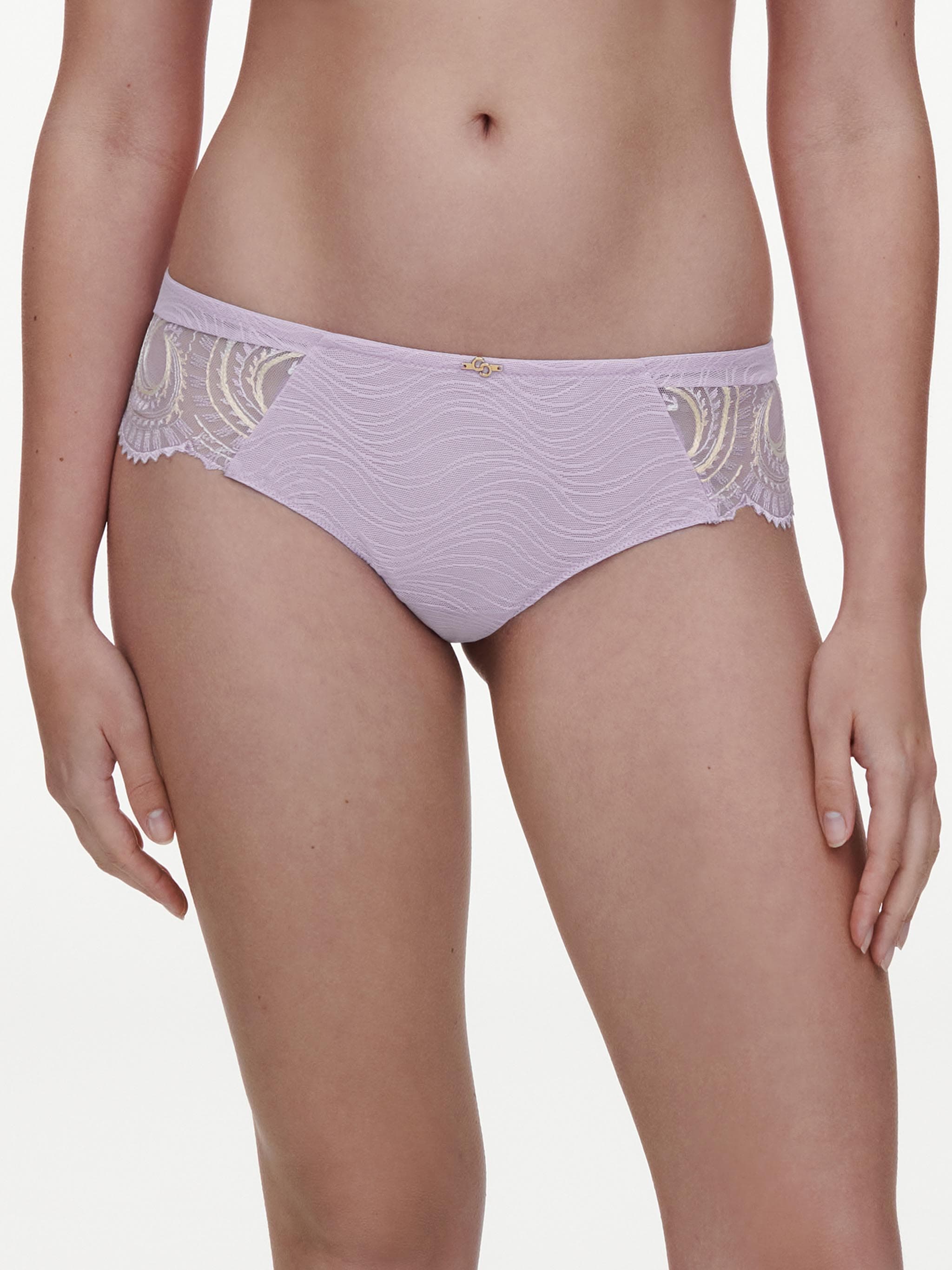 Culotte cintura en V realce cadera - Lavanda / Milk
