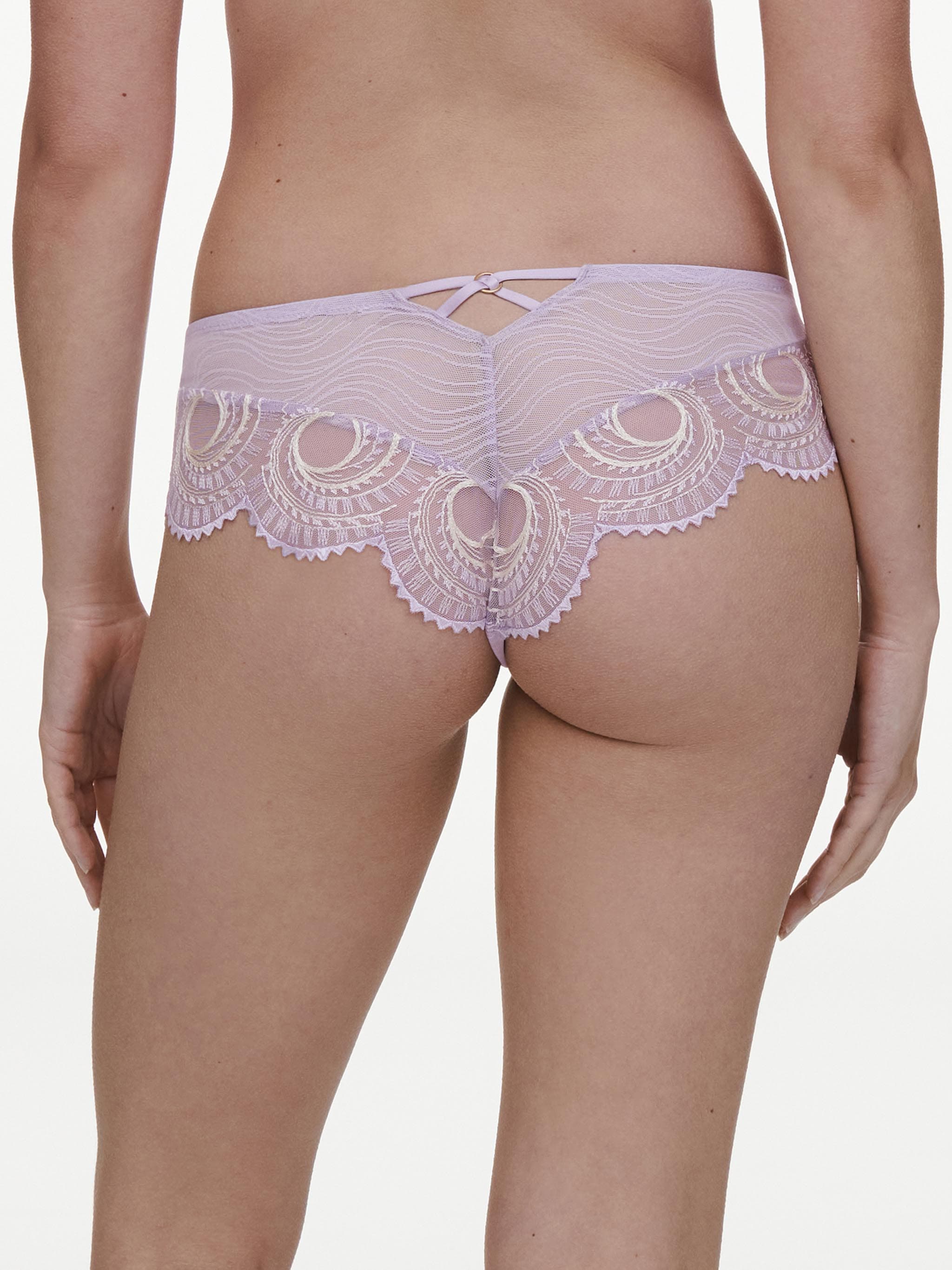 Culotte cintura en V realce cadera - Lavanda / Milk