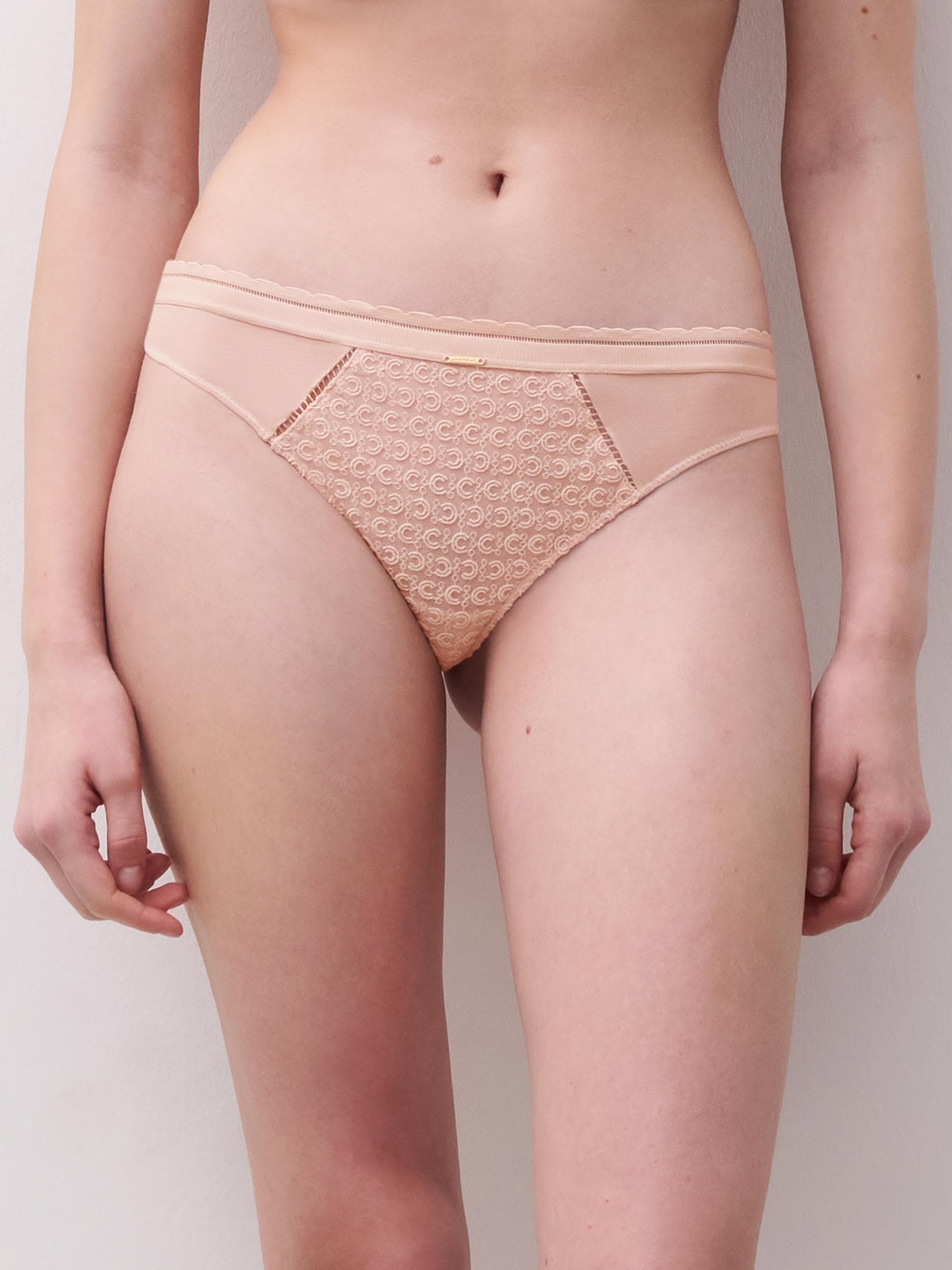 Braguita escotada - Beige dorado