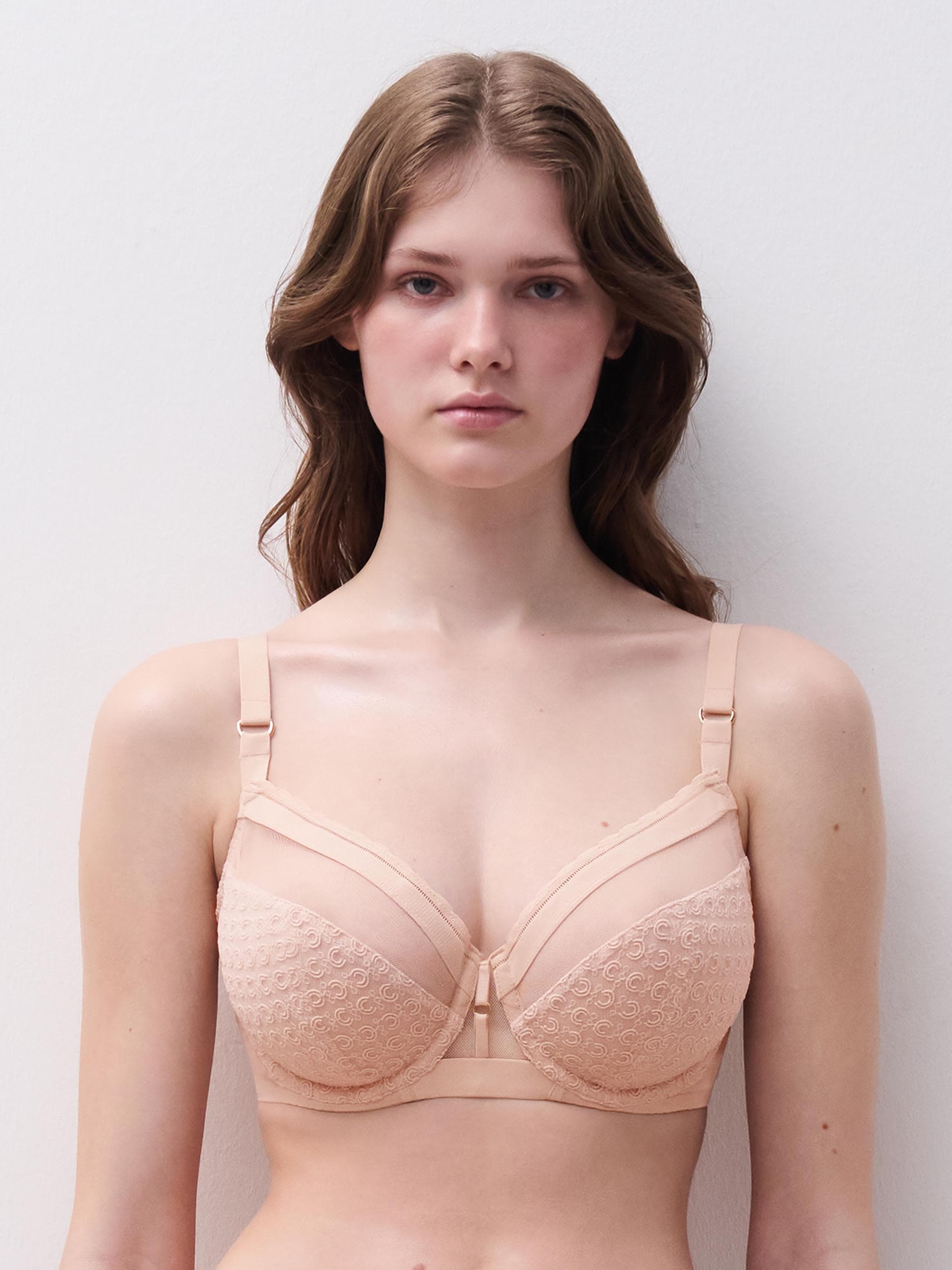 Sujetador Con Aros cubriente - Beige dorado