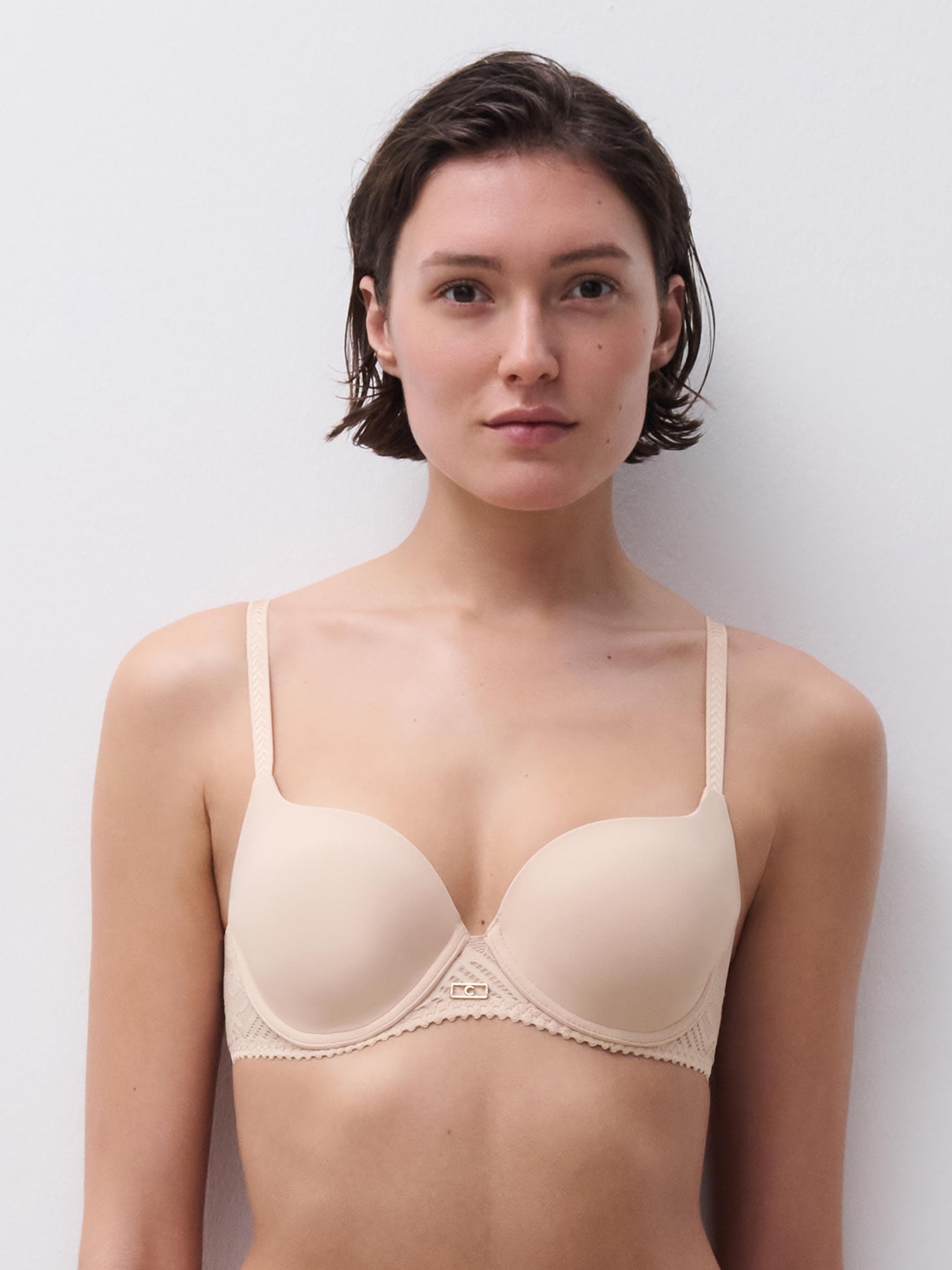 Sujetador Preformado Cubriente - Beige dorado
