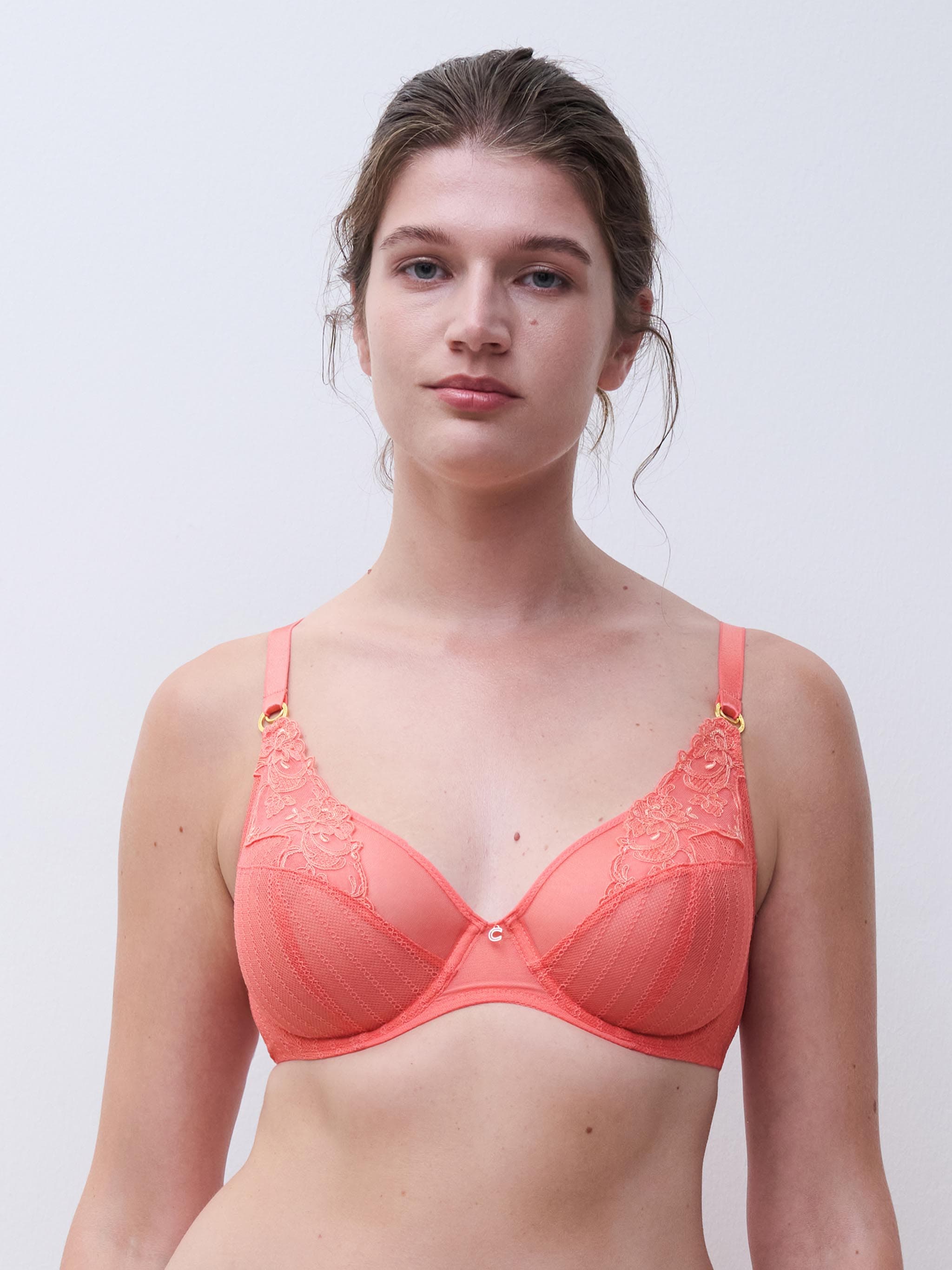 Sujetador Con Aros cubriente - Coral