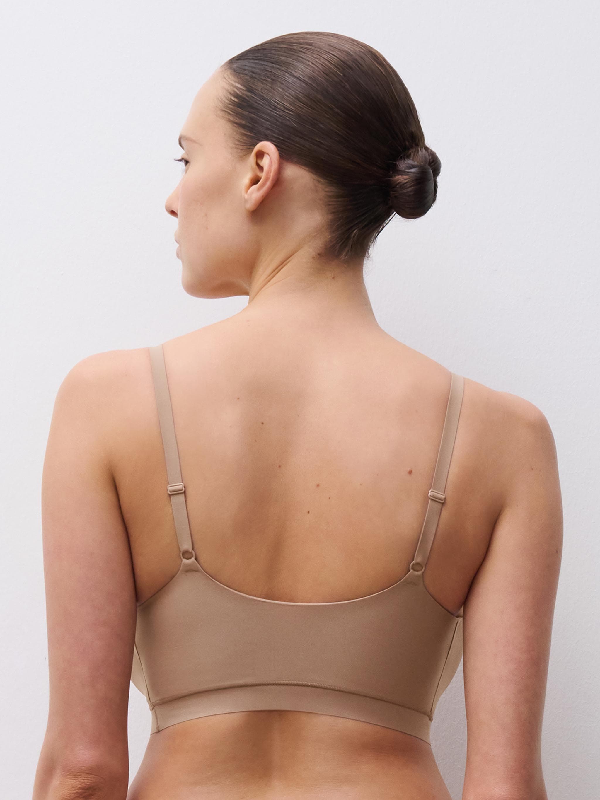 Bralette con almohadillas - Café latte