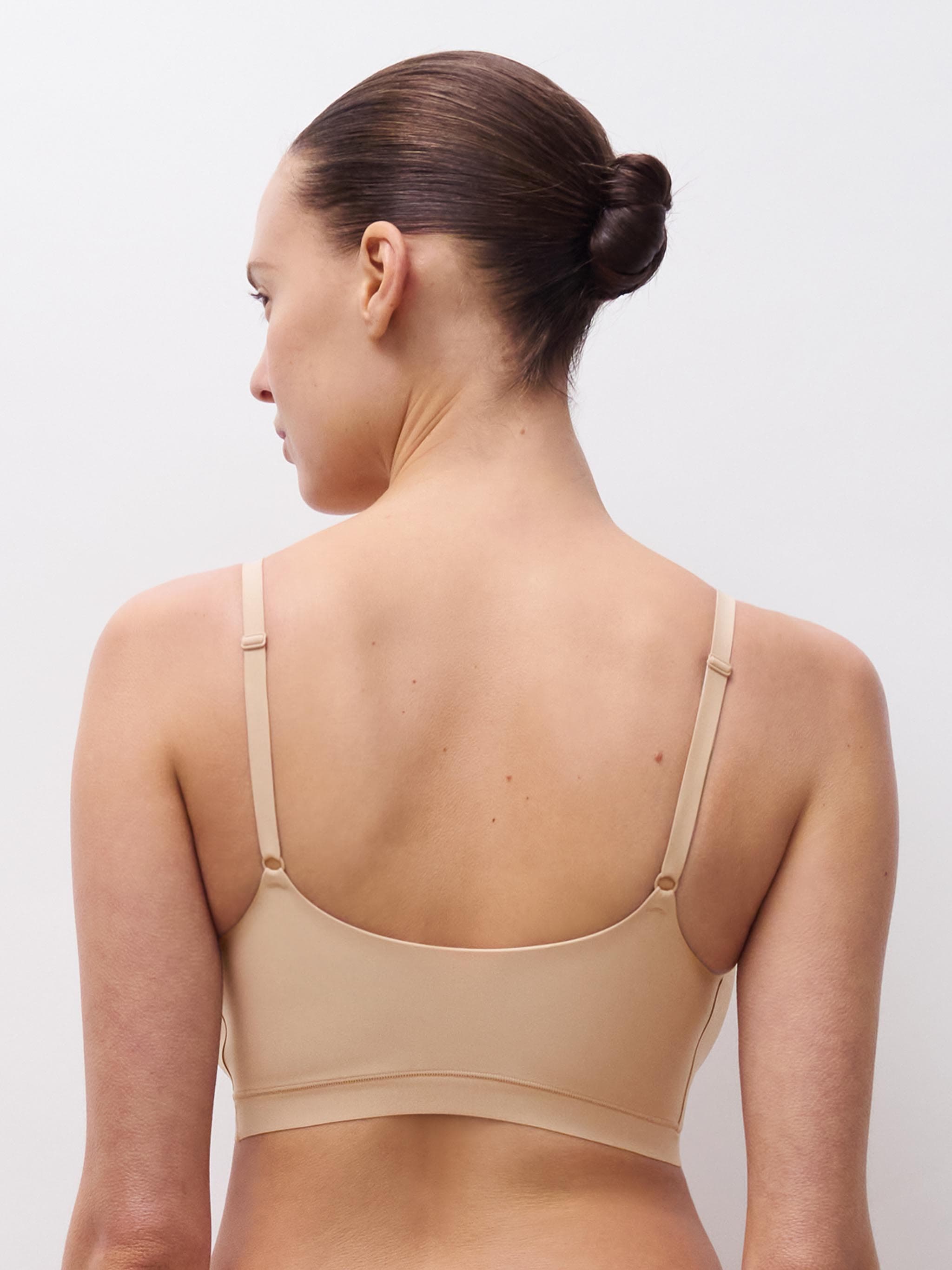 Bralette con almohadillas - Nude