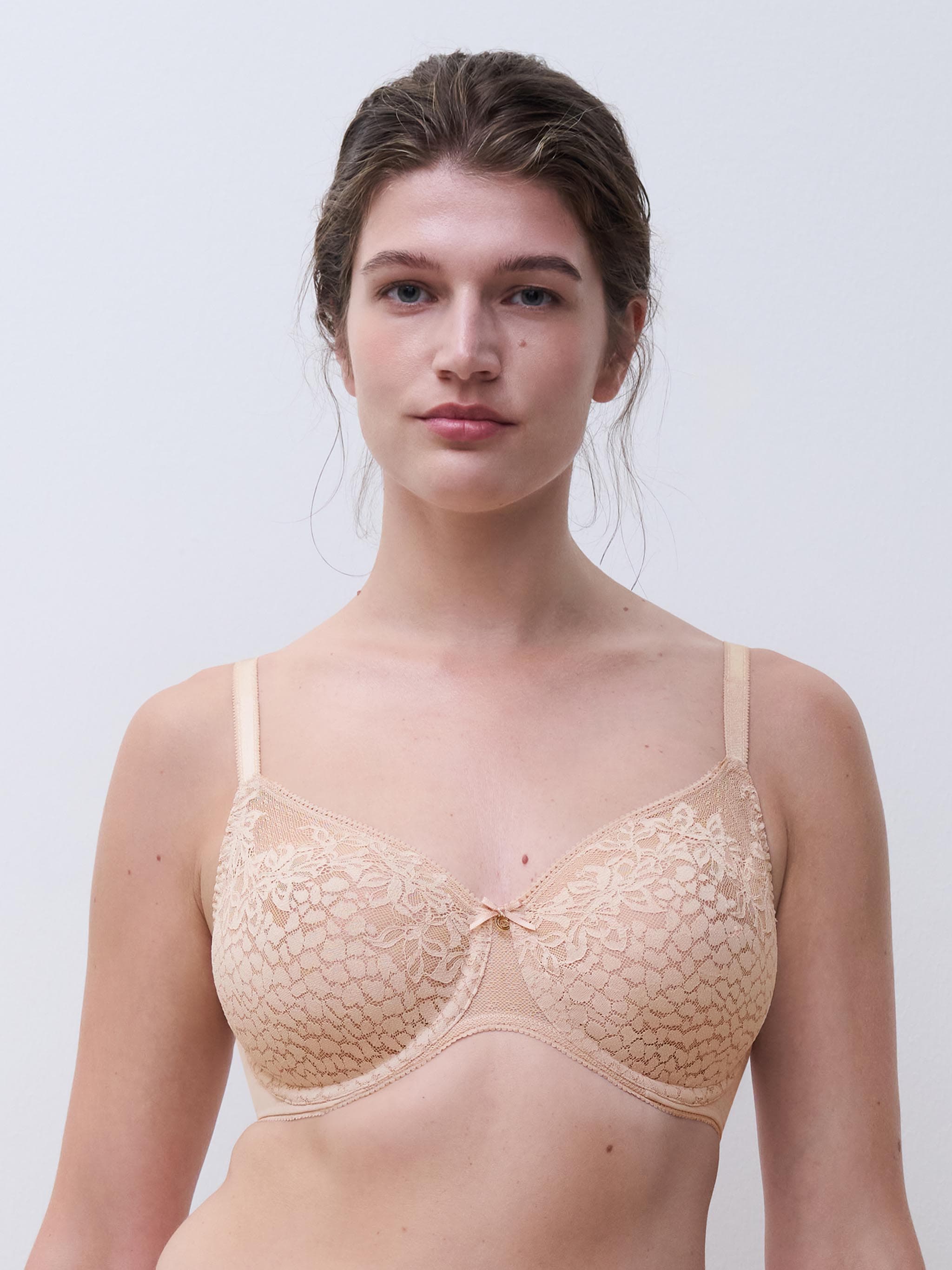 Sujetador con aros Moldeado cubriente - Beige dorado
