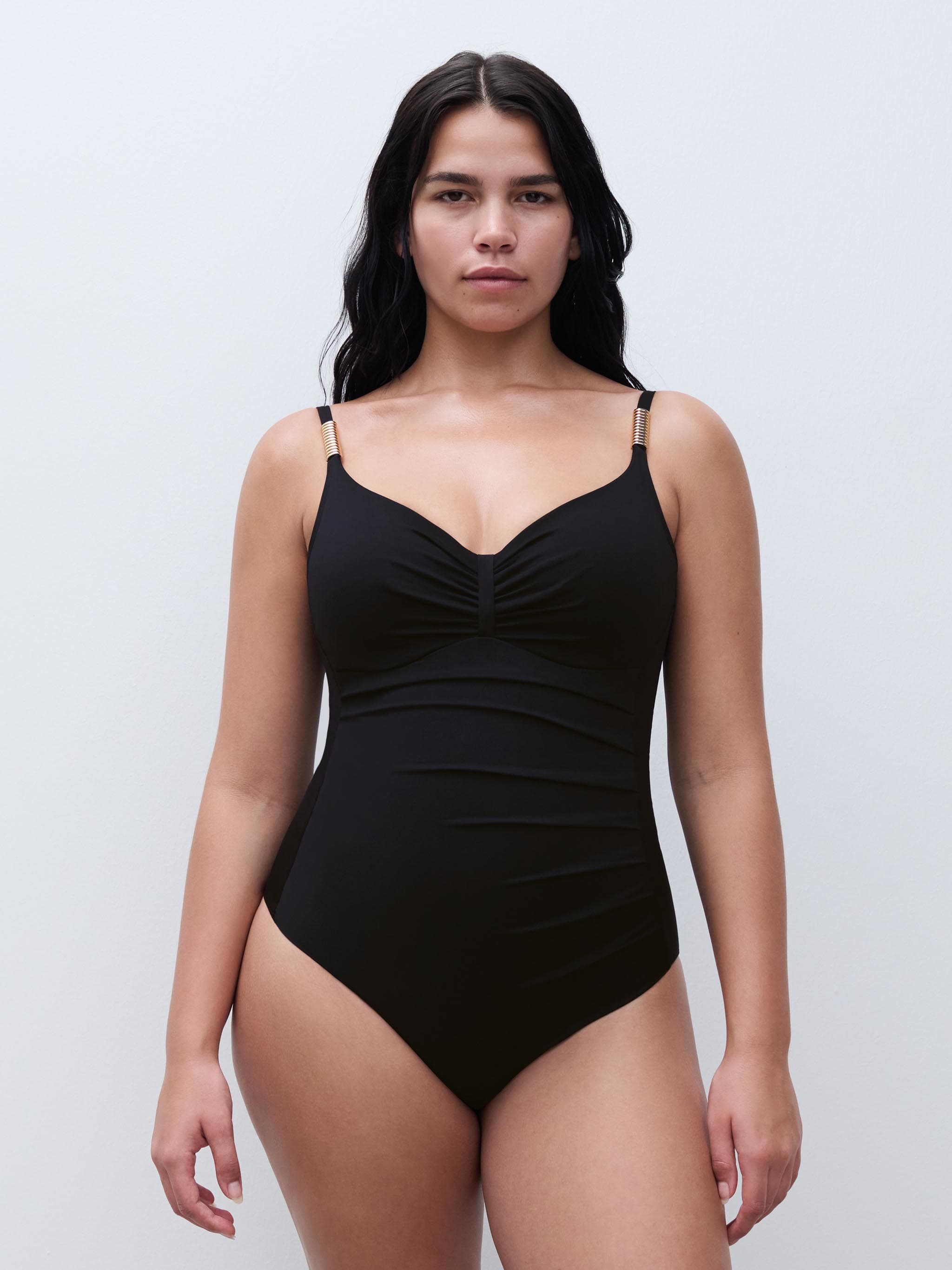 Bañador con aros - Negro