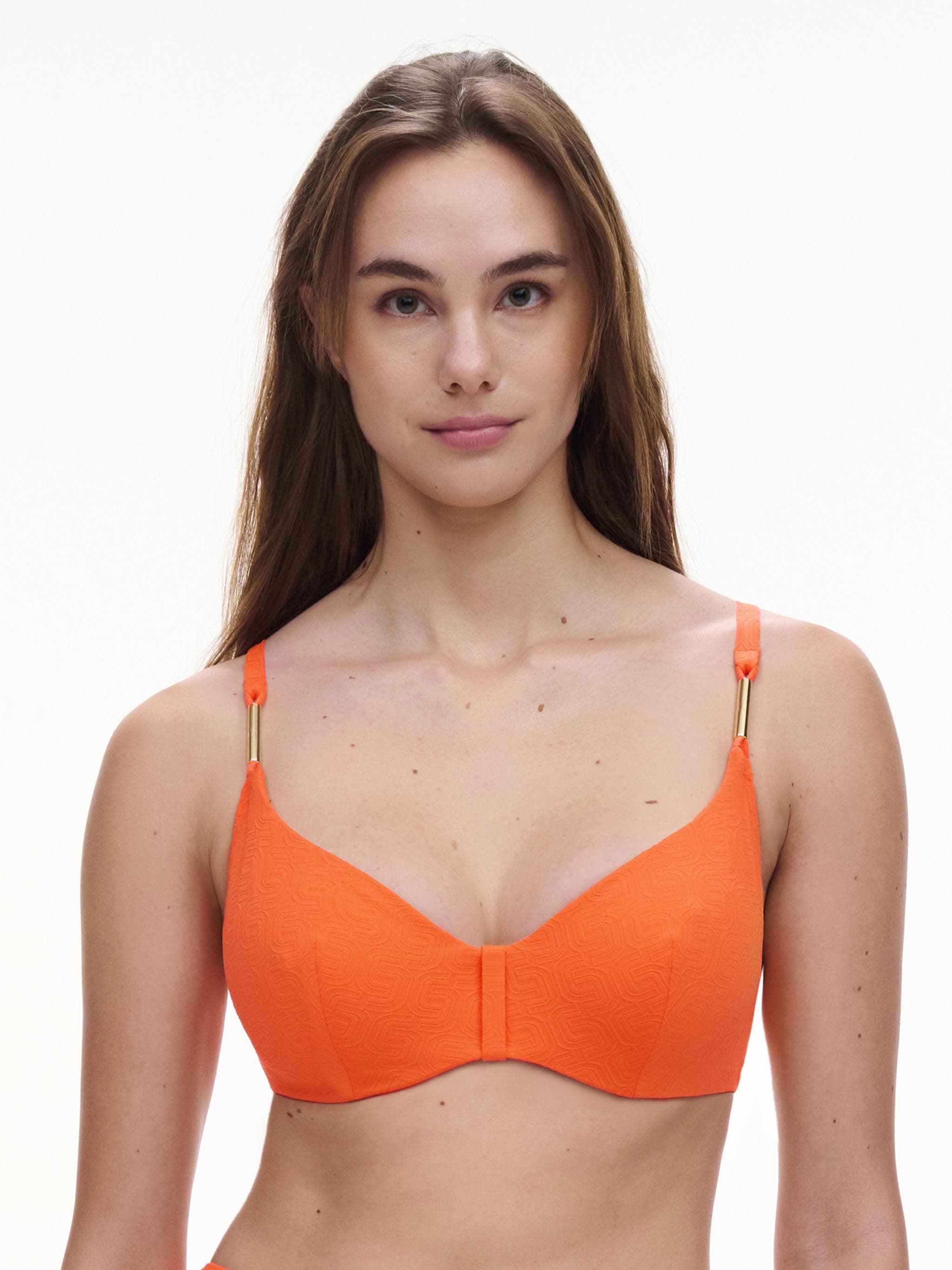 Sujetador Con Aros cubriente - Naranja Sabana
