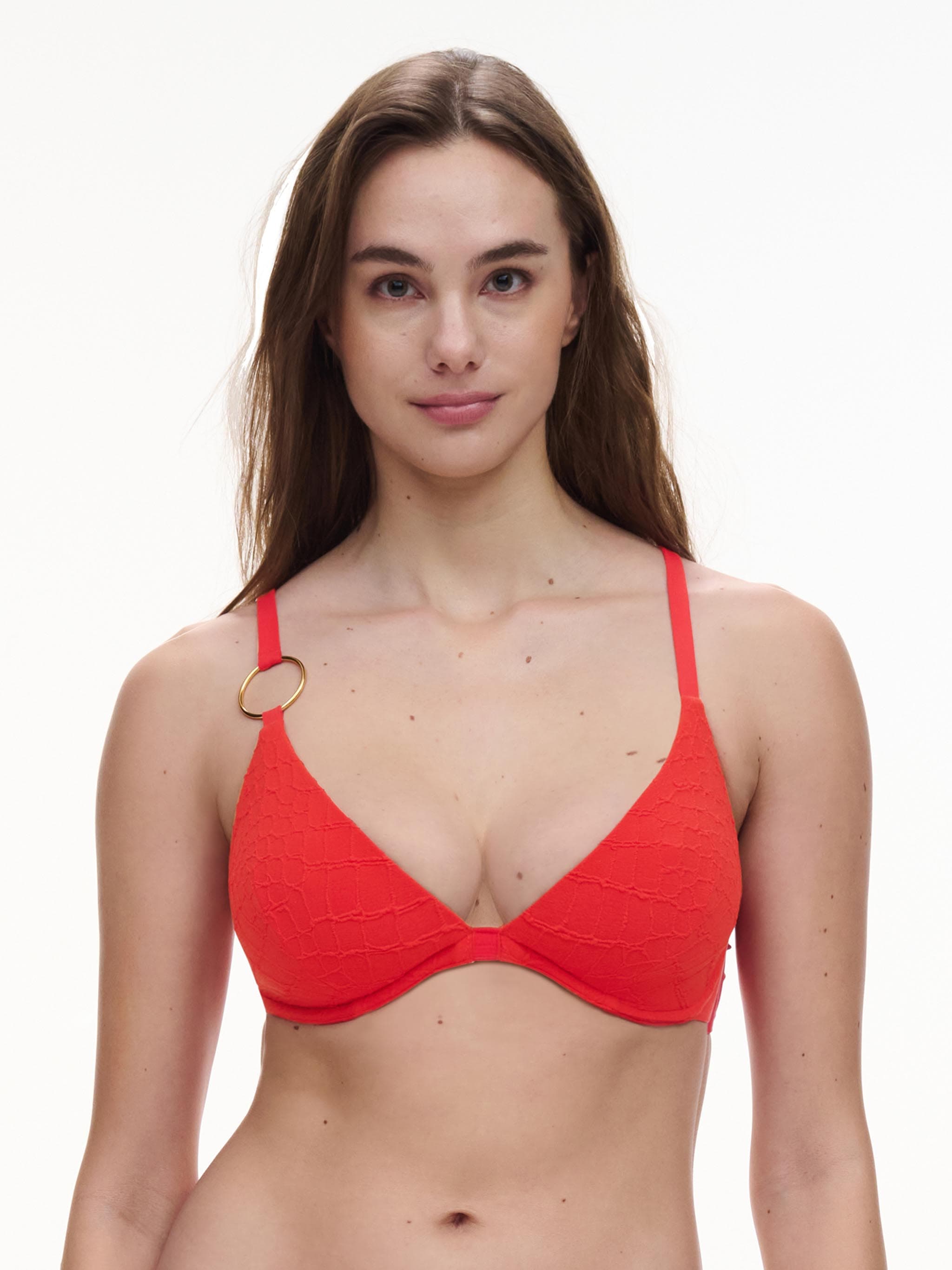 Sujetador con aros realce - Rojo Amazonas