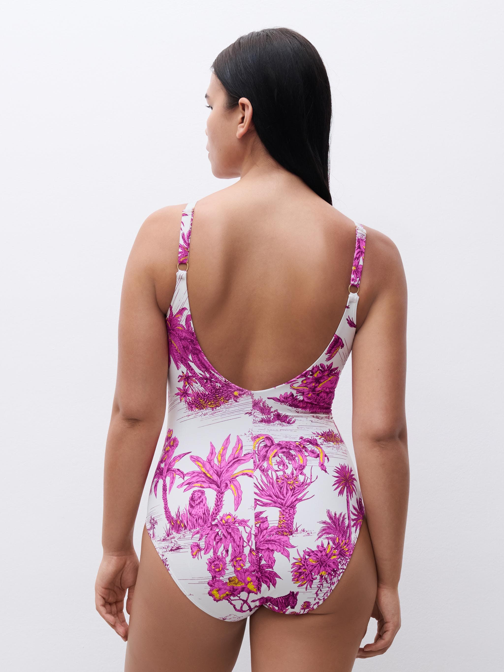 Bañador con aros - Blanco Selva