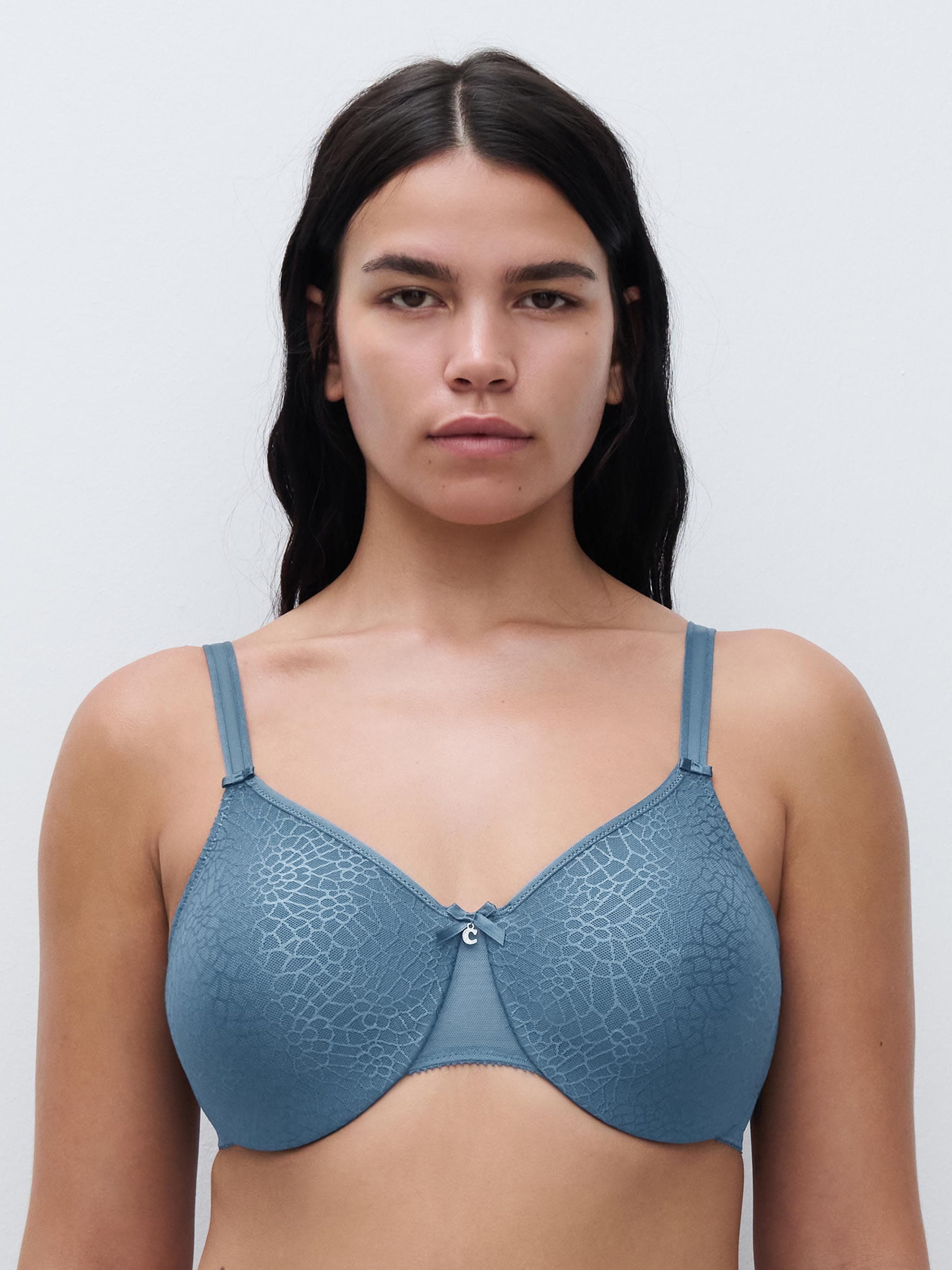 Sujetador con aros Moldeado cubriente - Bleu jeans