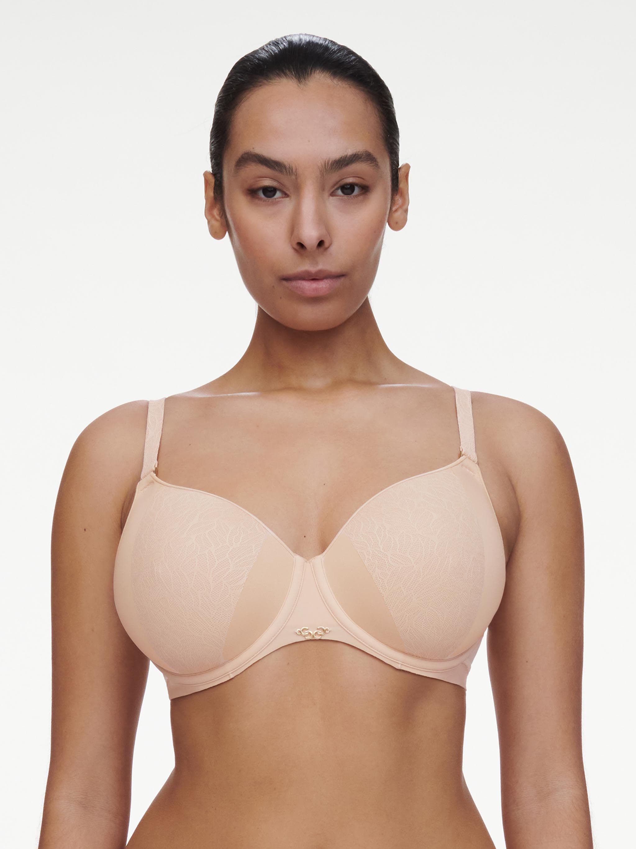 Sujetador con aros Moldeado cubriente - Beige dorado