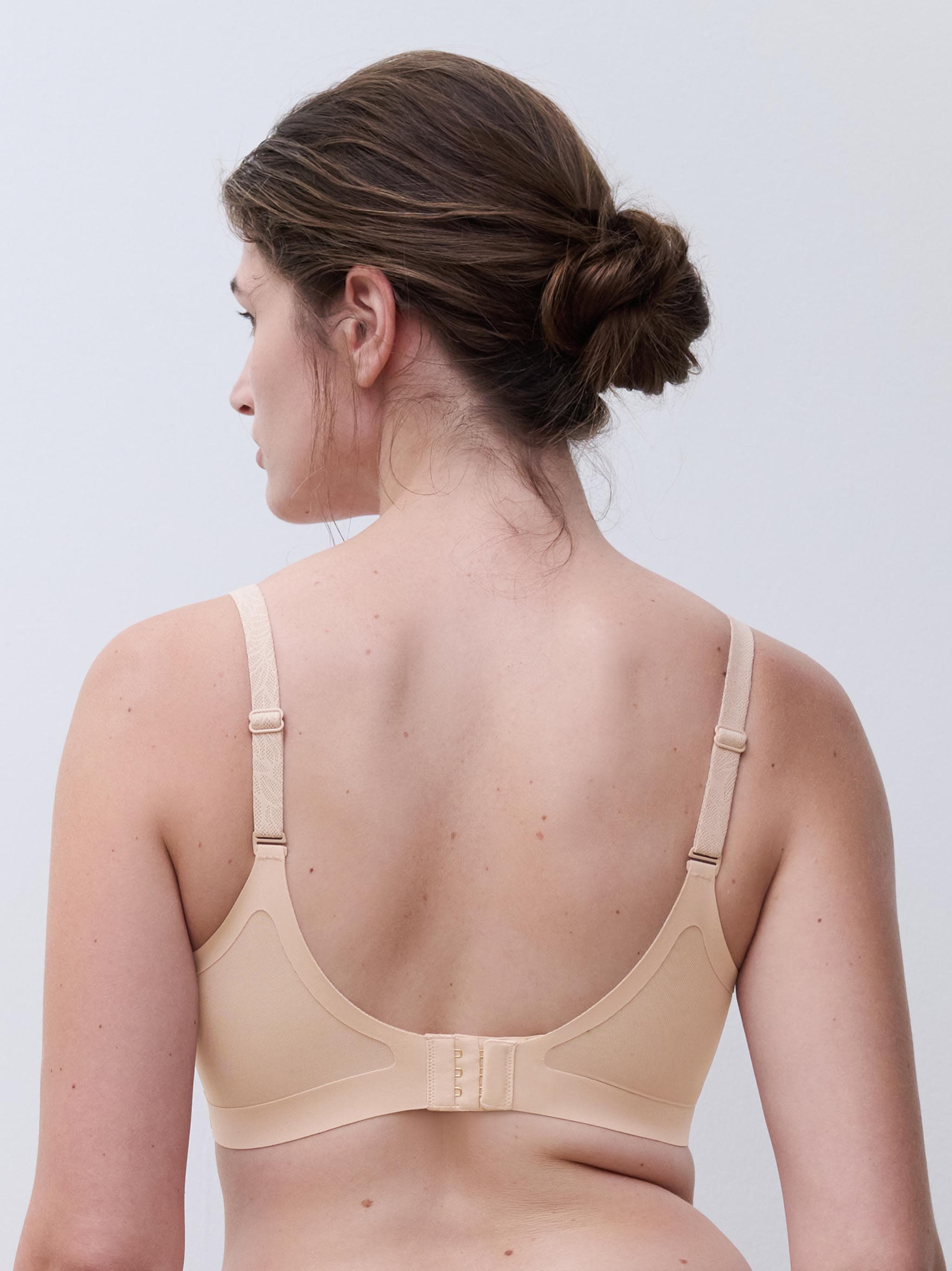 Sujetador sin aros de sujeción - Beige dorado