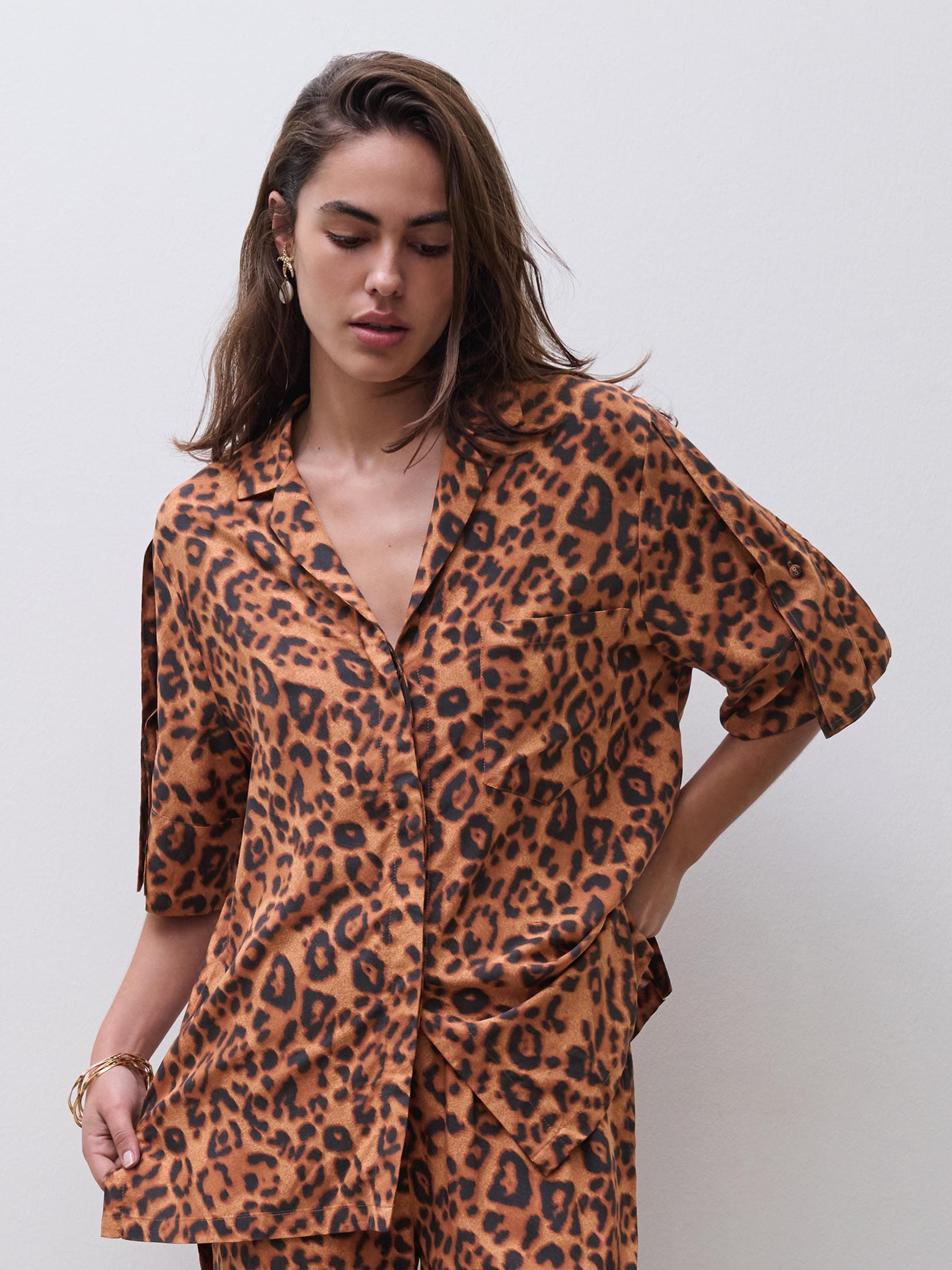 Camisa manga corta - Leopardo Salvaje