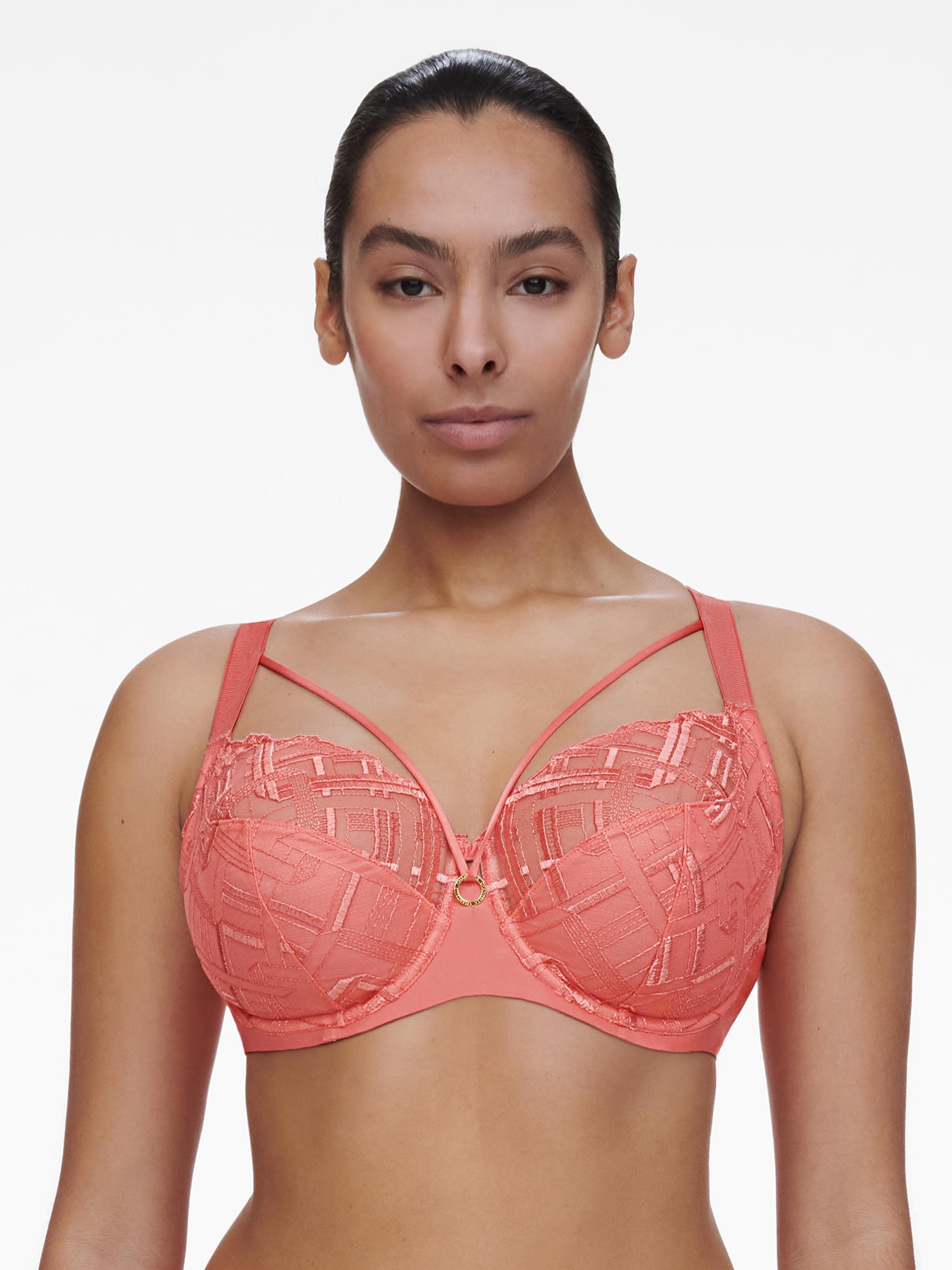 Sujetador Con Aros cubriente - Coral
