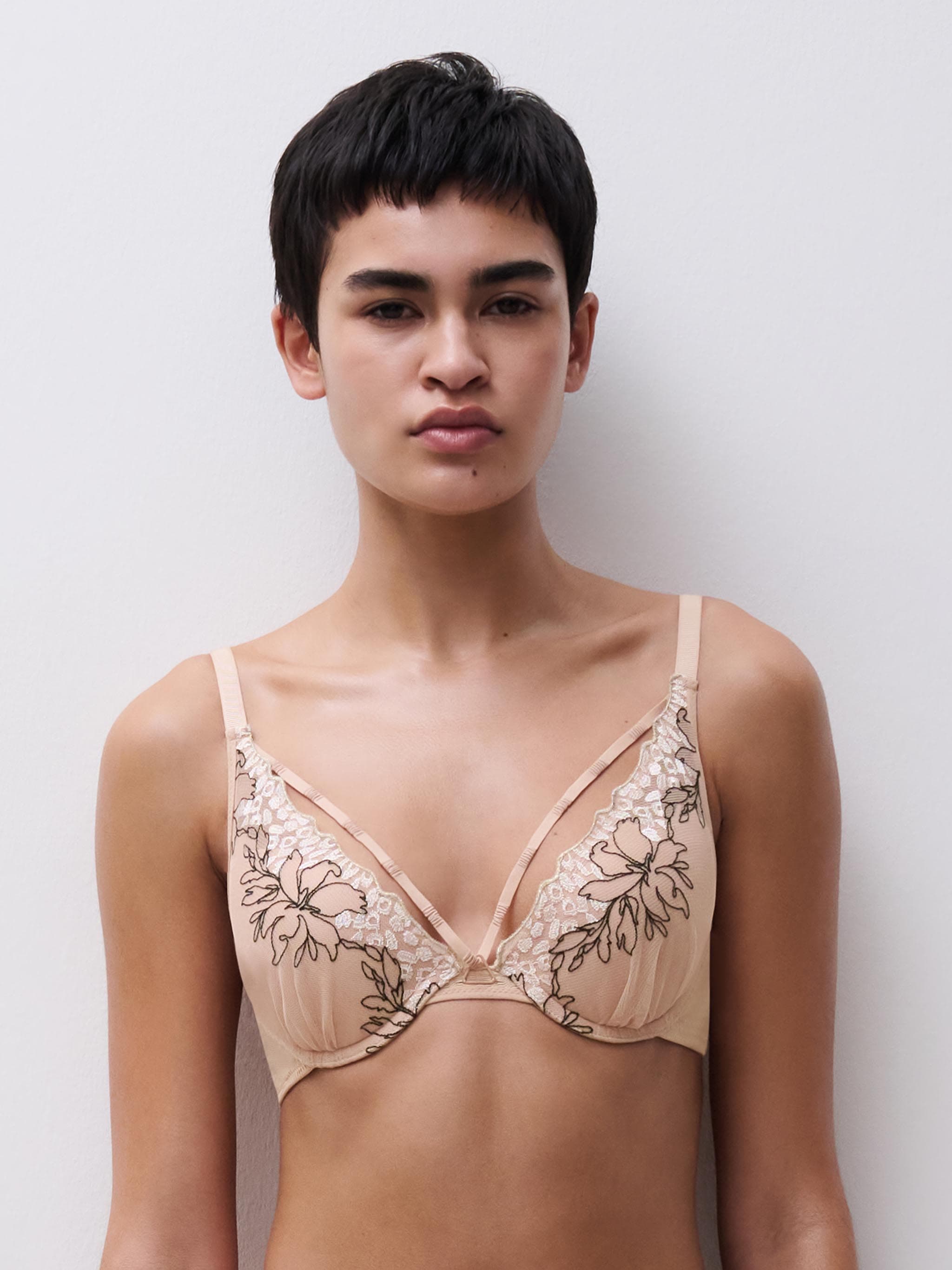 Sujetador Push-Up - Clay Nude / Negro