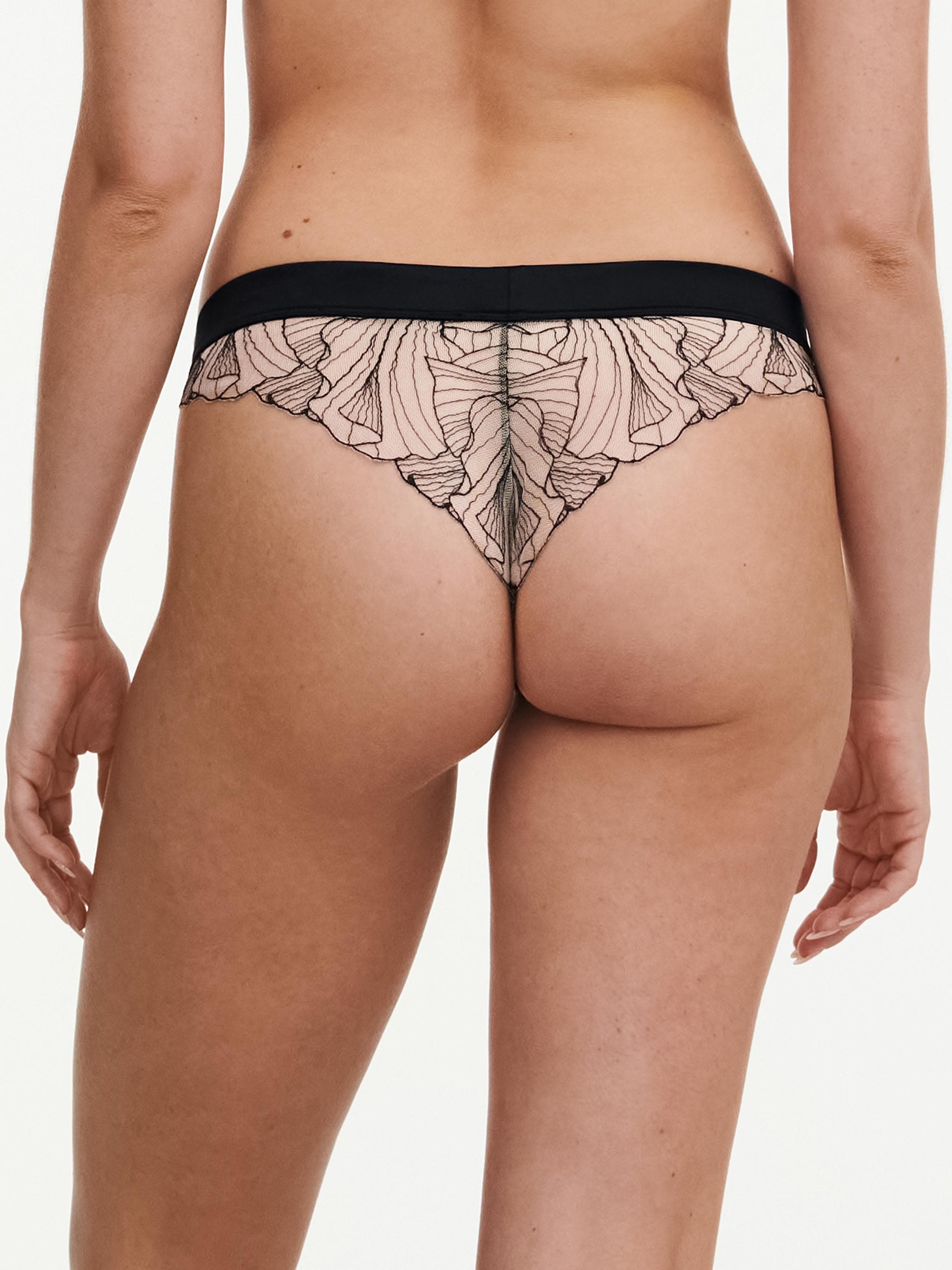 Tanga - Negro / Beige Dorado