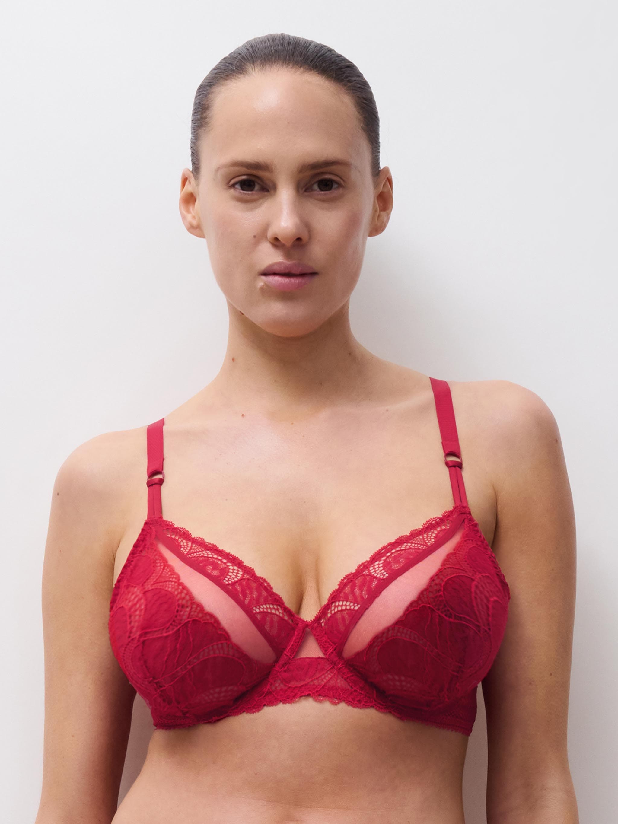 Sujetador Con Aros cubriente - Rouge scarlet