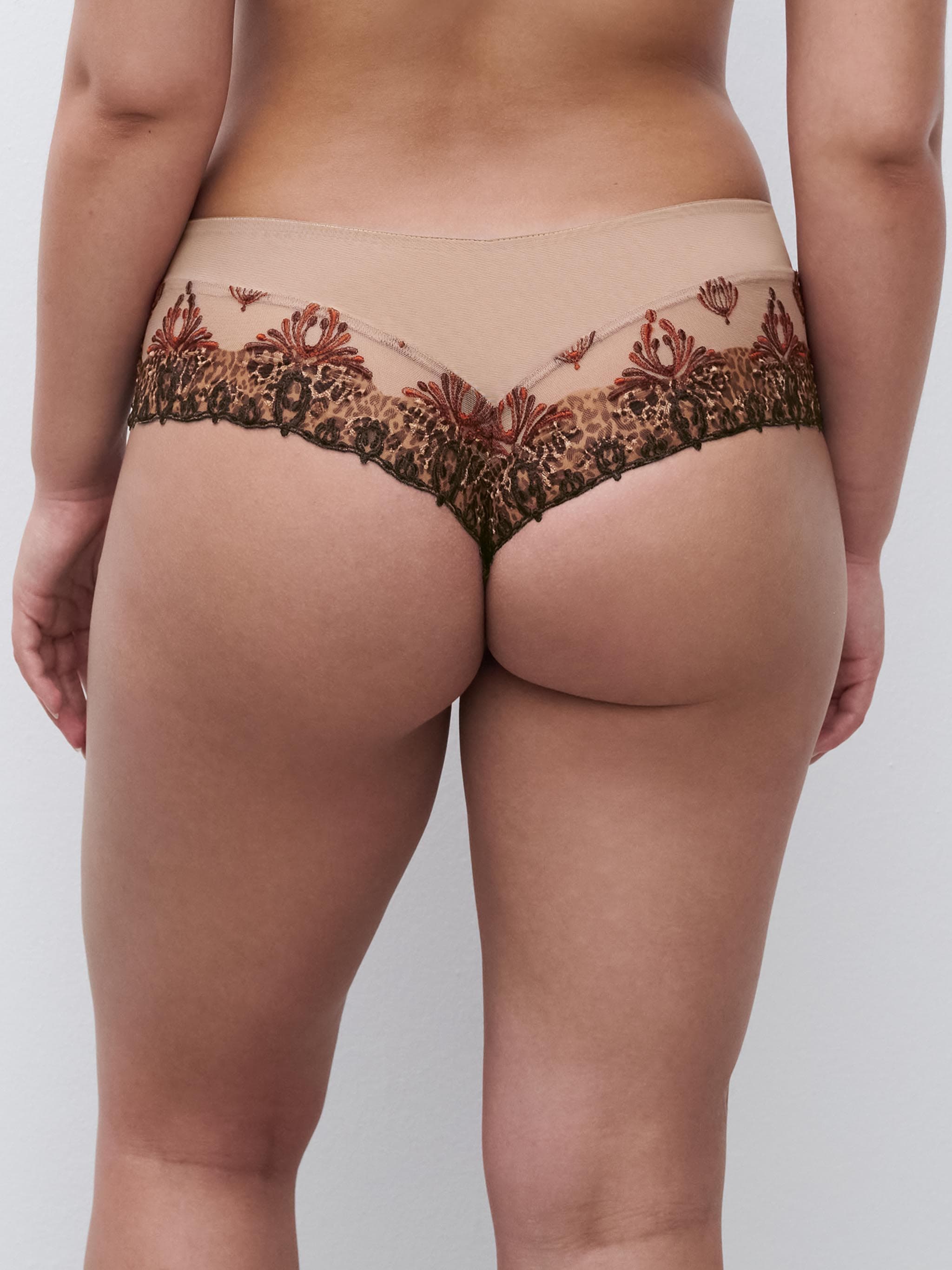 Culotte cintura en V realce cadera - Estampado Felino