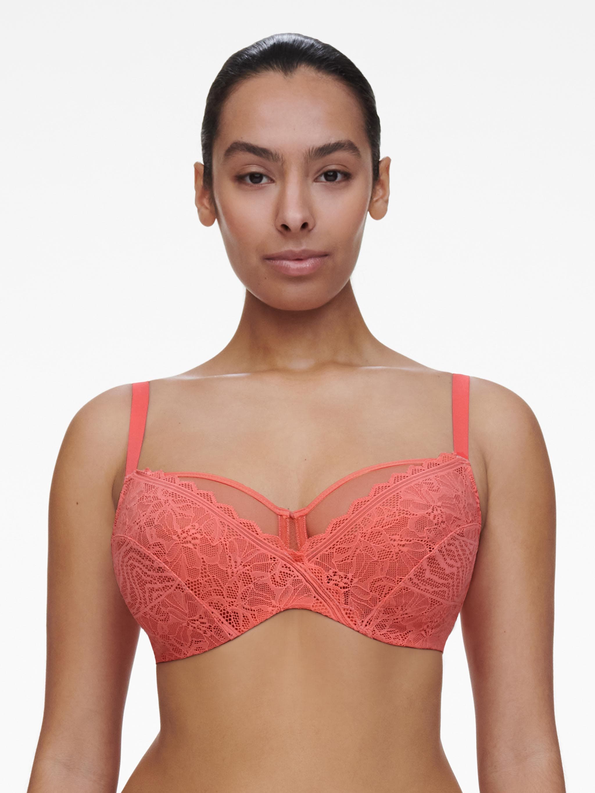 Sujetador Con Aros cubriente - Coral