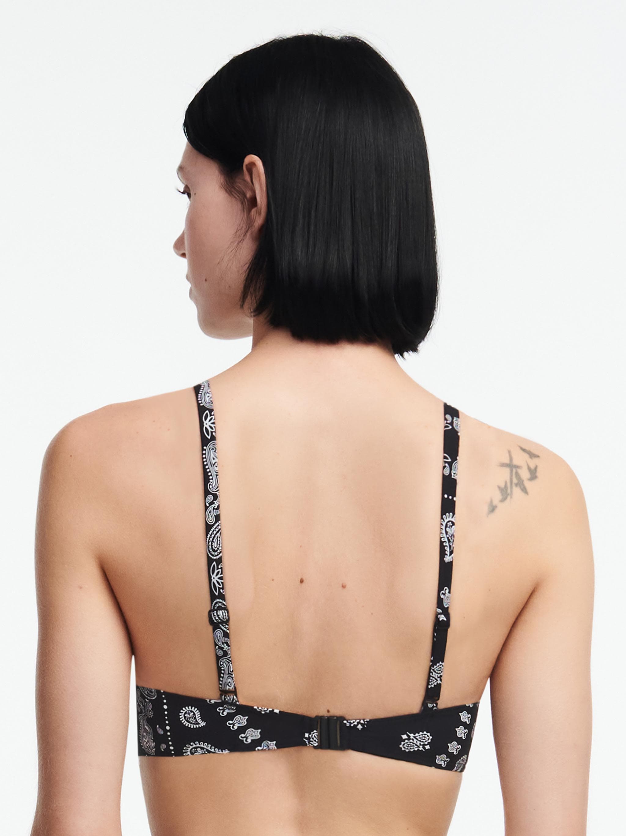 Sujetador Balconette - Estampado bandana negro