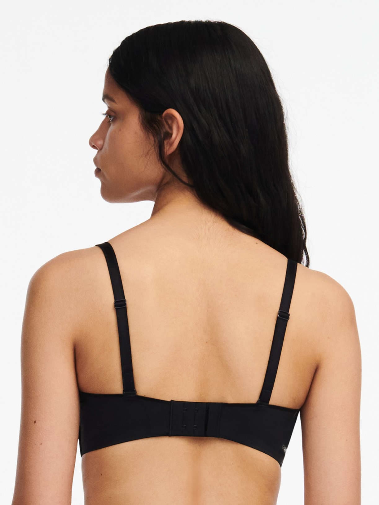 Sujetador Bandeau preformado con tirantes extraíbles - Negro