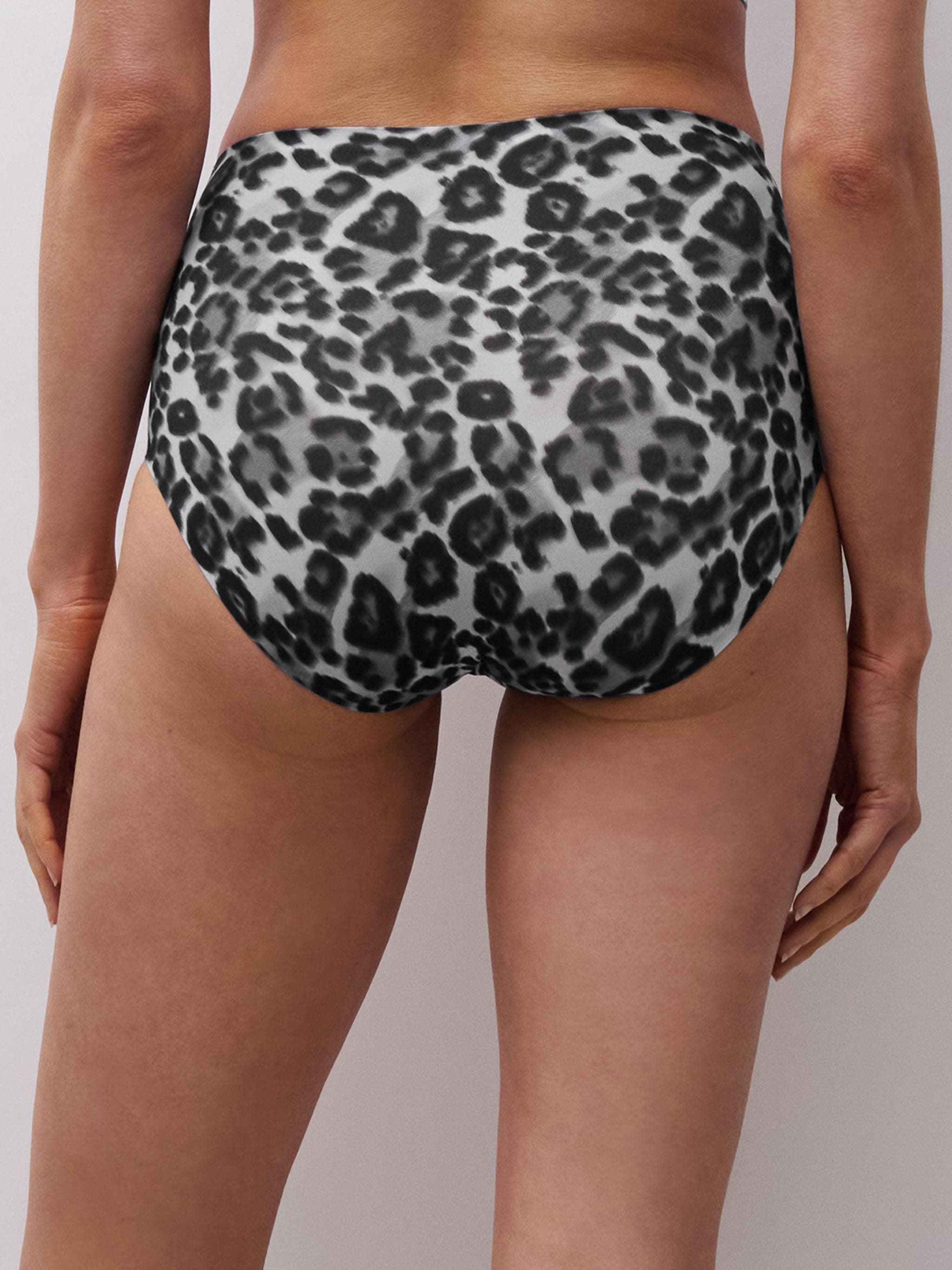 Culotte taille haute - Léopard Gris