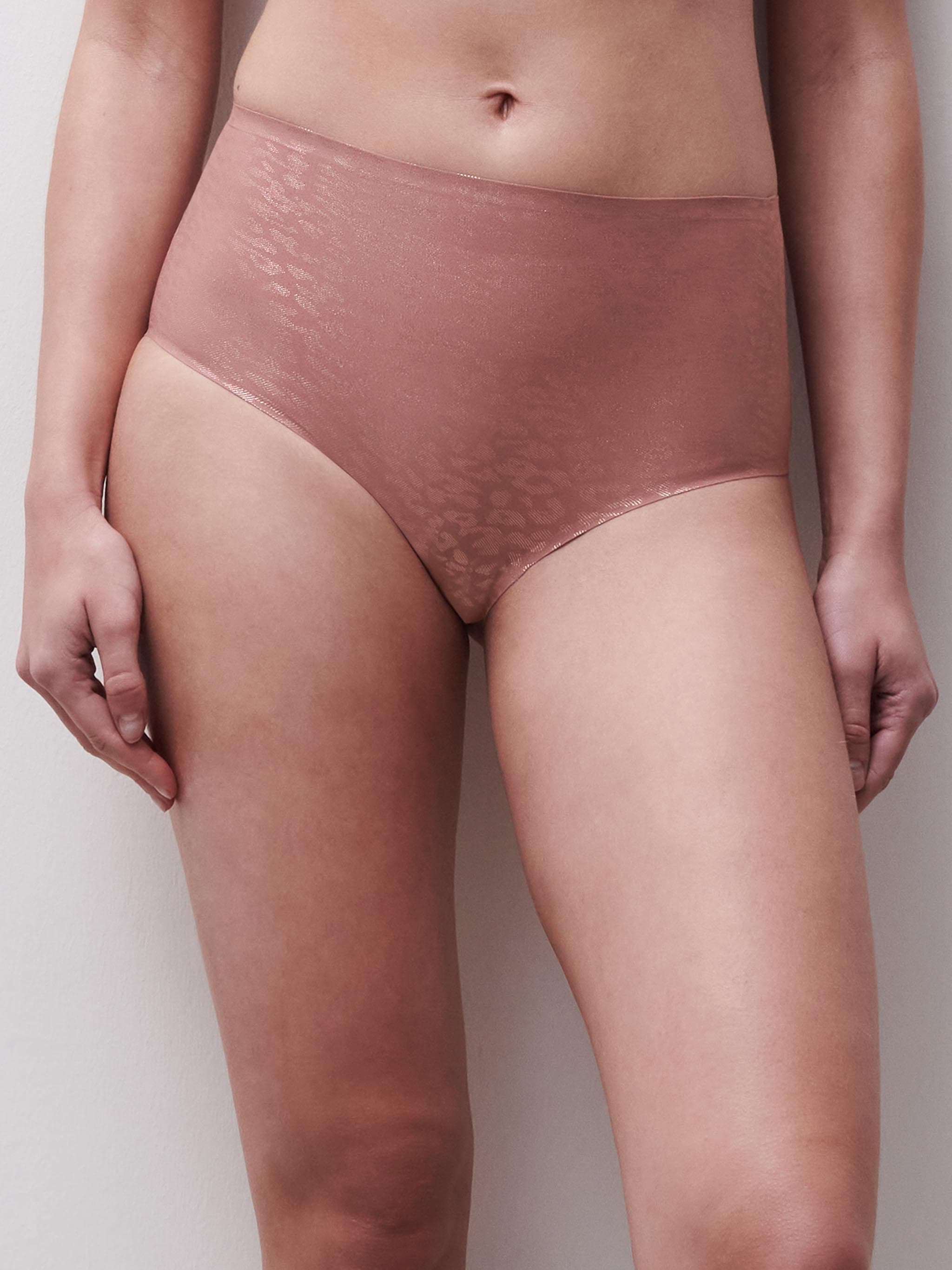 Culotte taille haute - Leopard Paillettes Rose