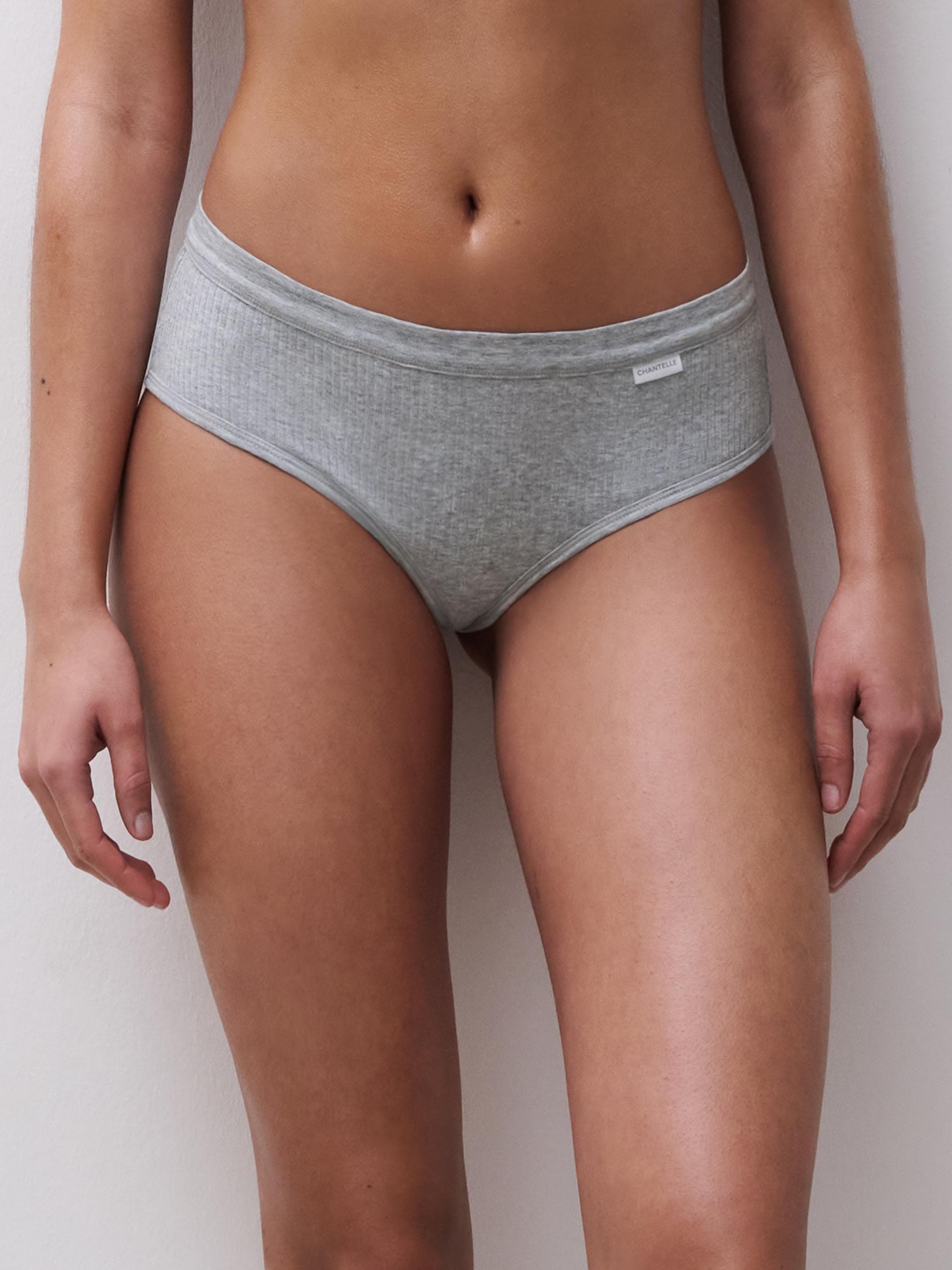 High-cut briefs - Gris mélangé