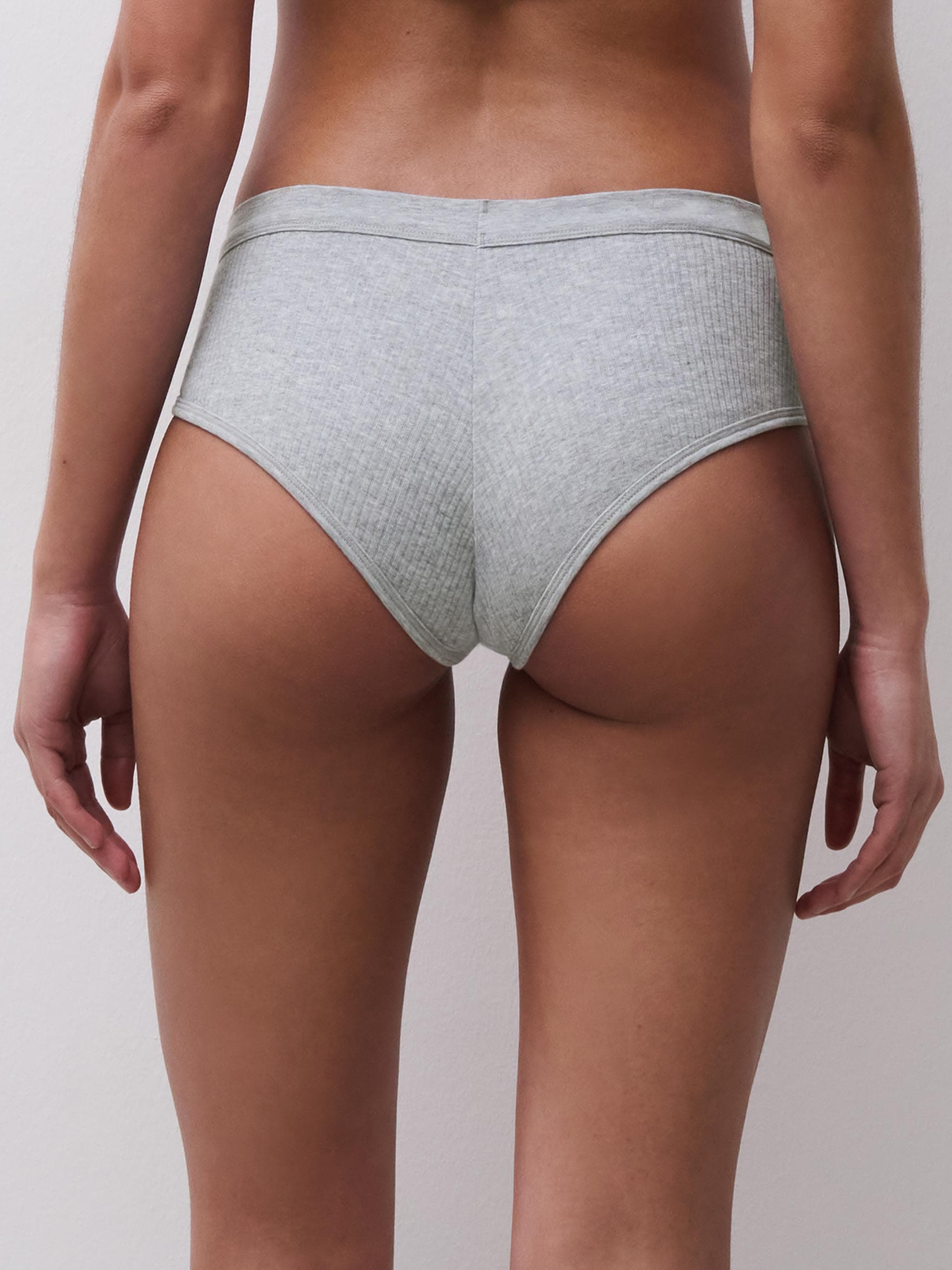 High-cut briefs - Gris mélangé
