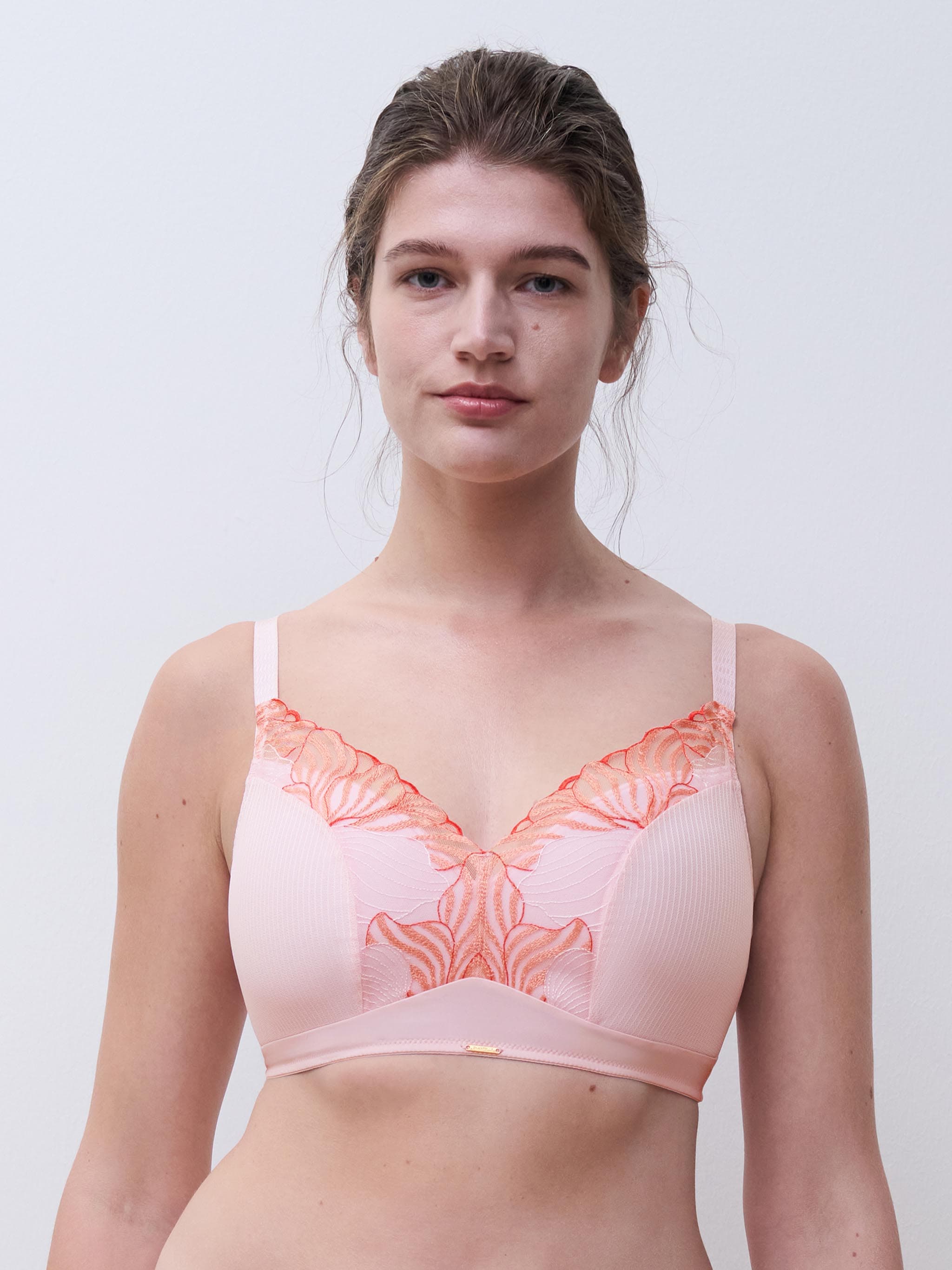 Supportive bygelfri bh - Rose nymphea / Corail