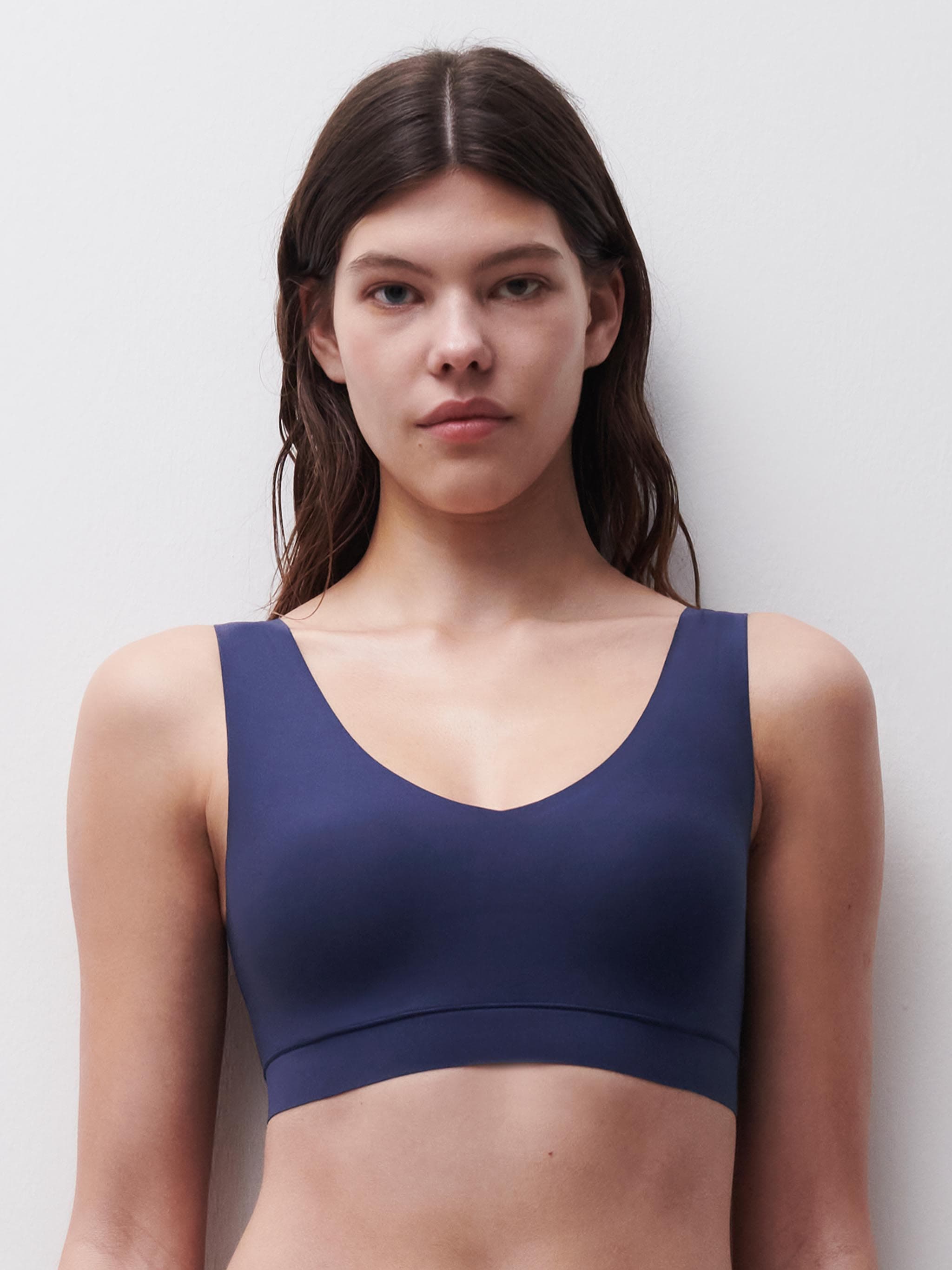 Brassière coques V Neck - Bleu Outremer