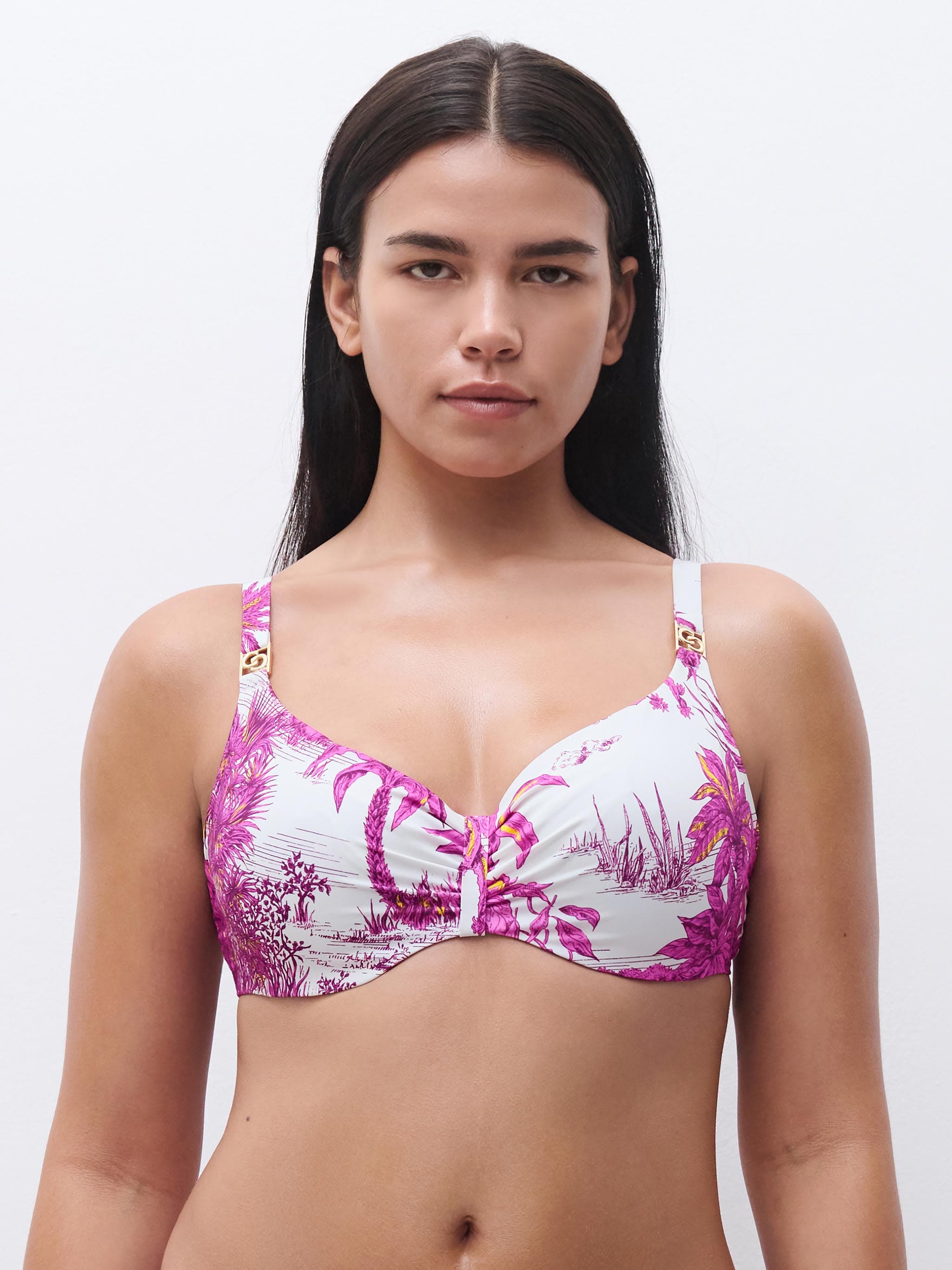 Bygel bh - Jungle blanche