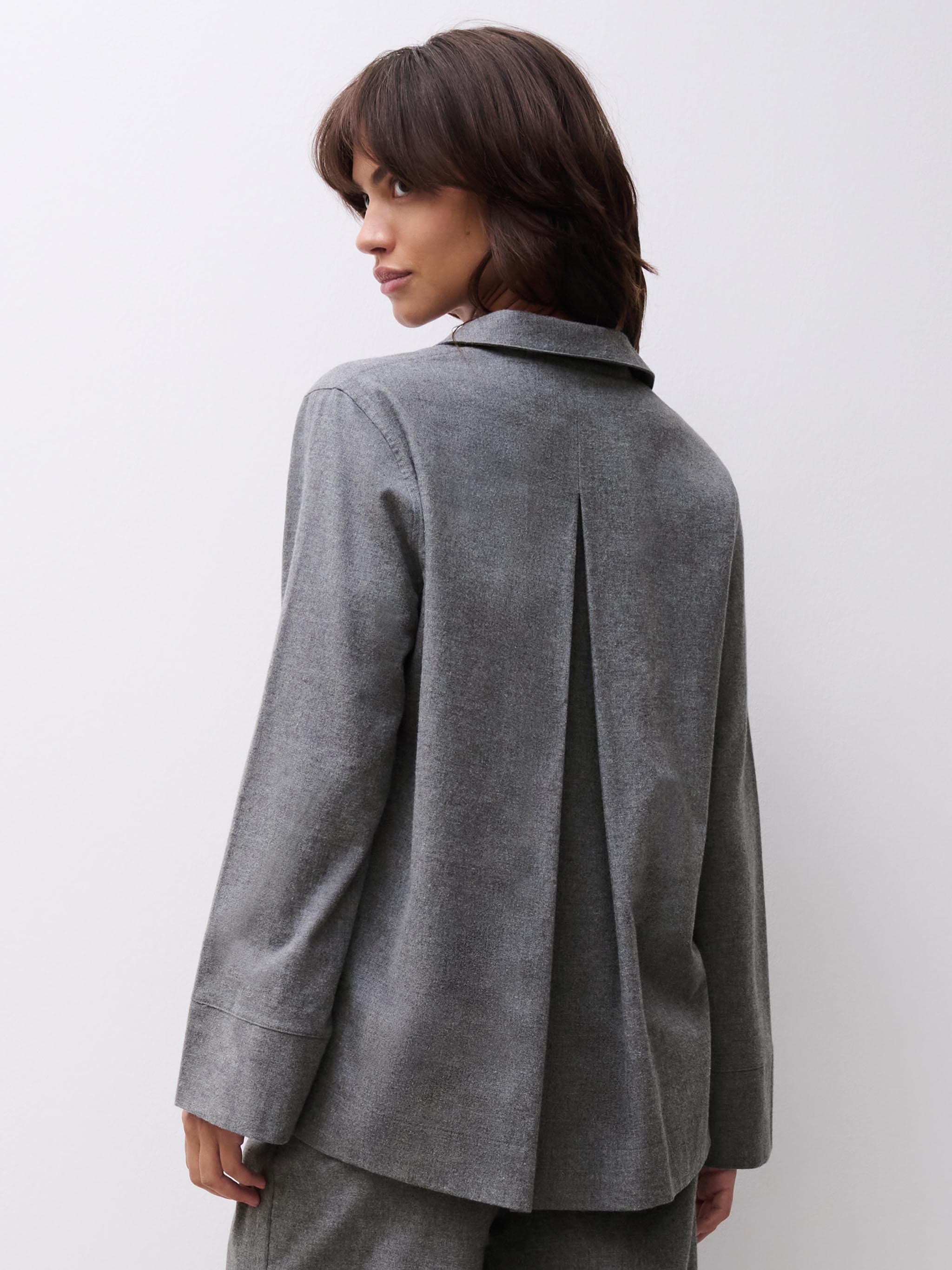 Chemise manches longues - Anthracite Chiné