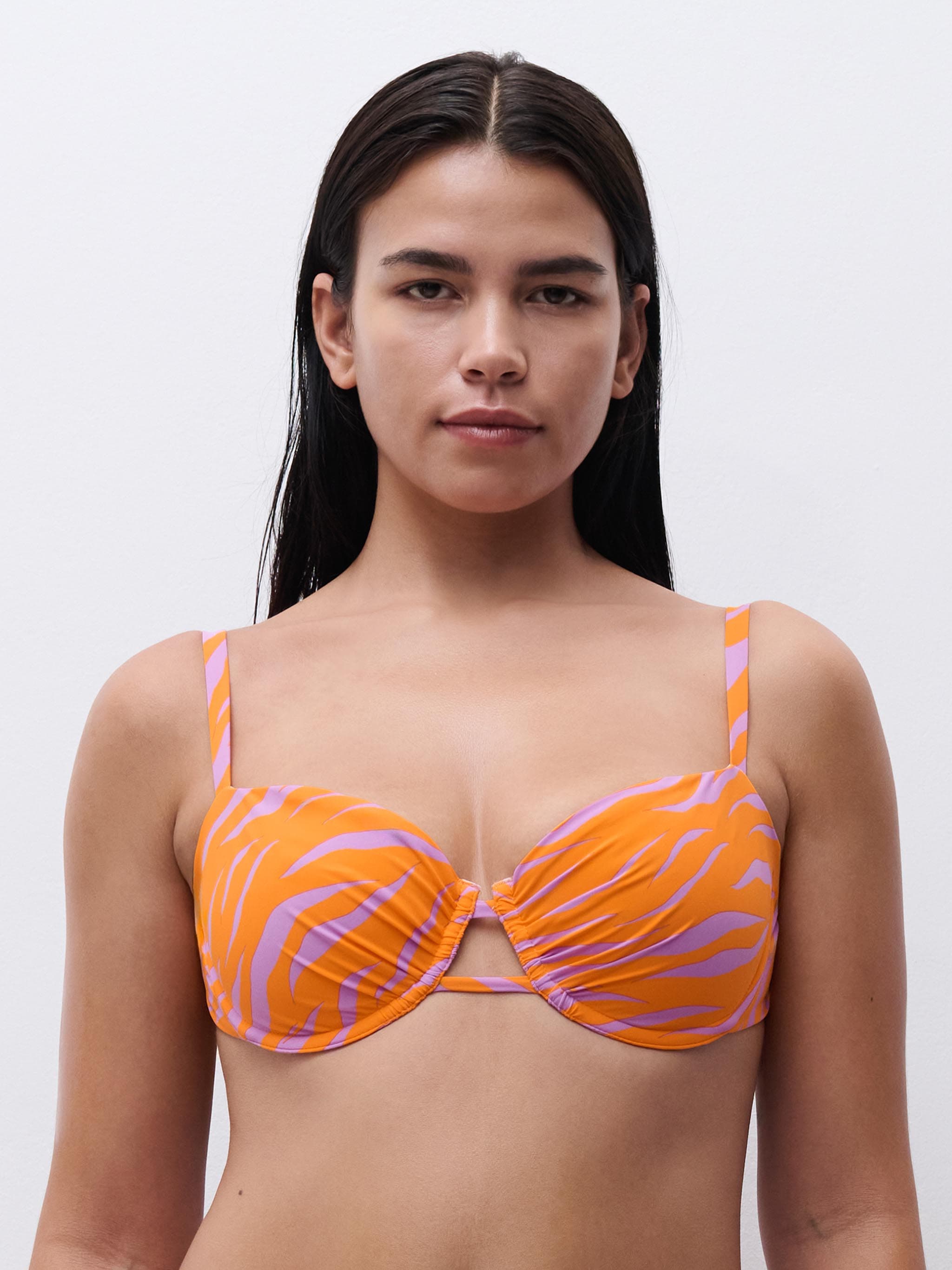 Balconett bh - Imprimé Zebre Orange/Mauve