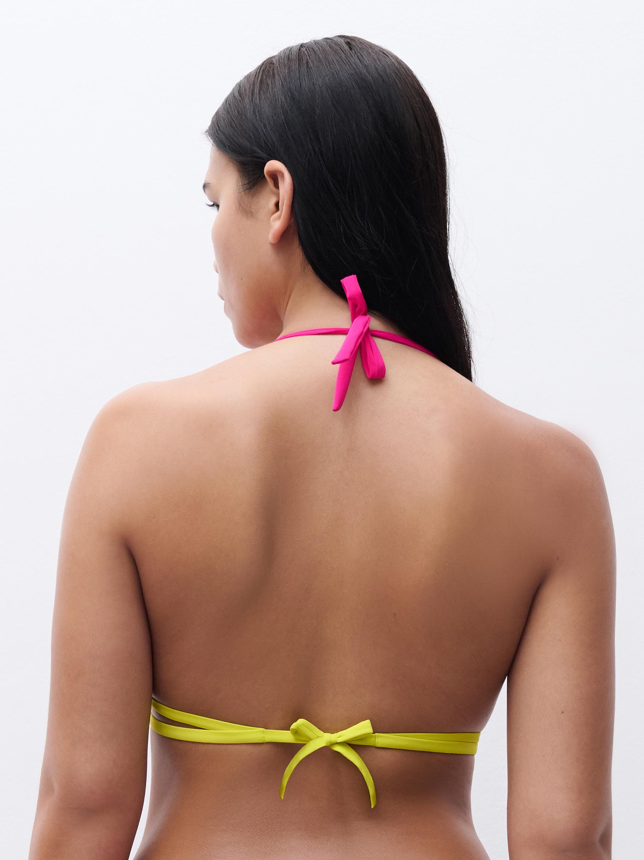 Triangel bygelfri bh med avtagbar vaddering - Rose framboise