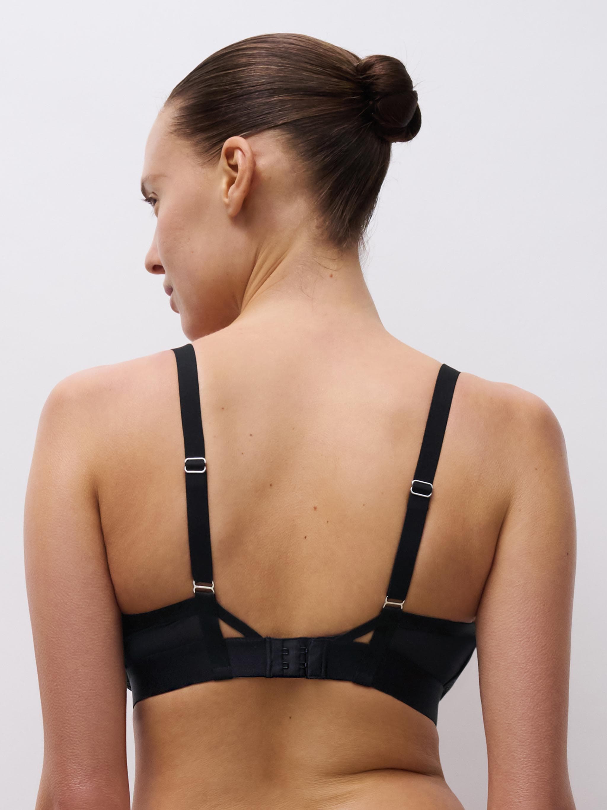 Soutien-gorge sans armature triangle - Noir Festif