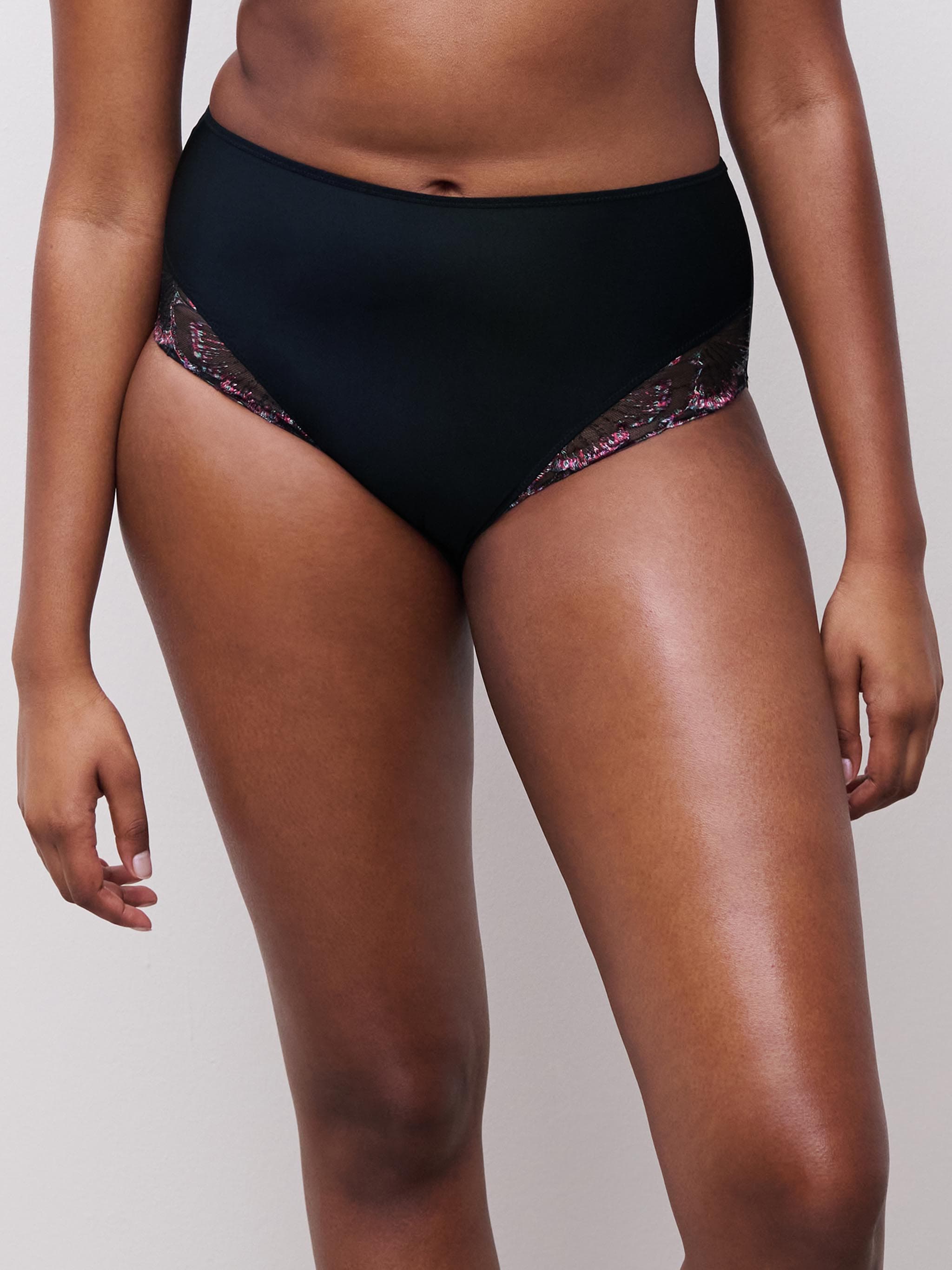 Culotte taille haute - Noir Romantique