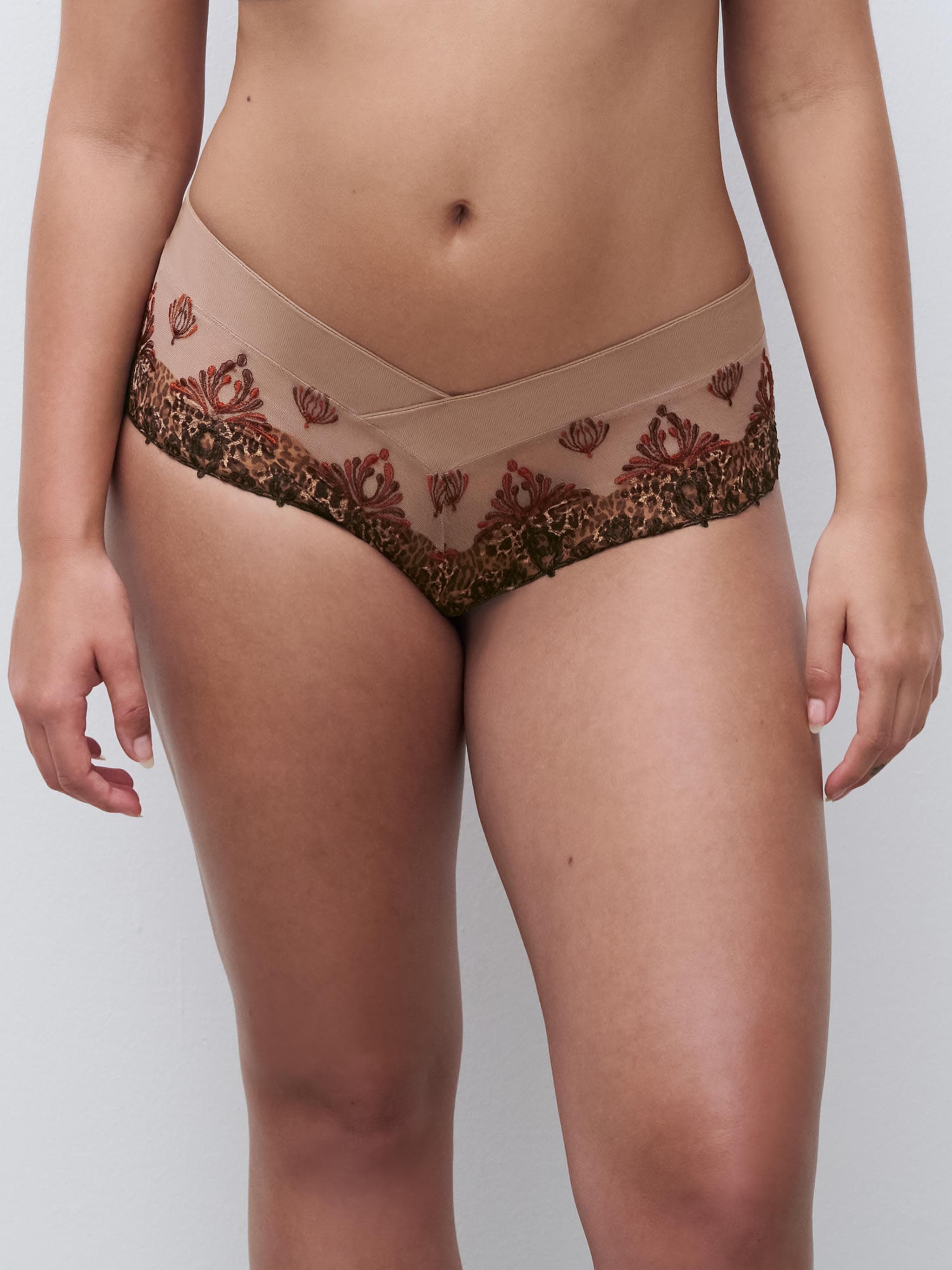 Cut-out shorty - Imprimé Félin