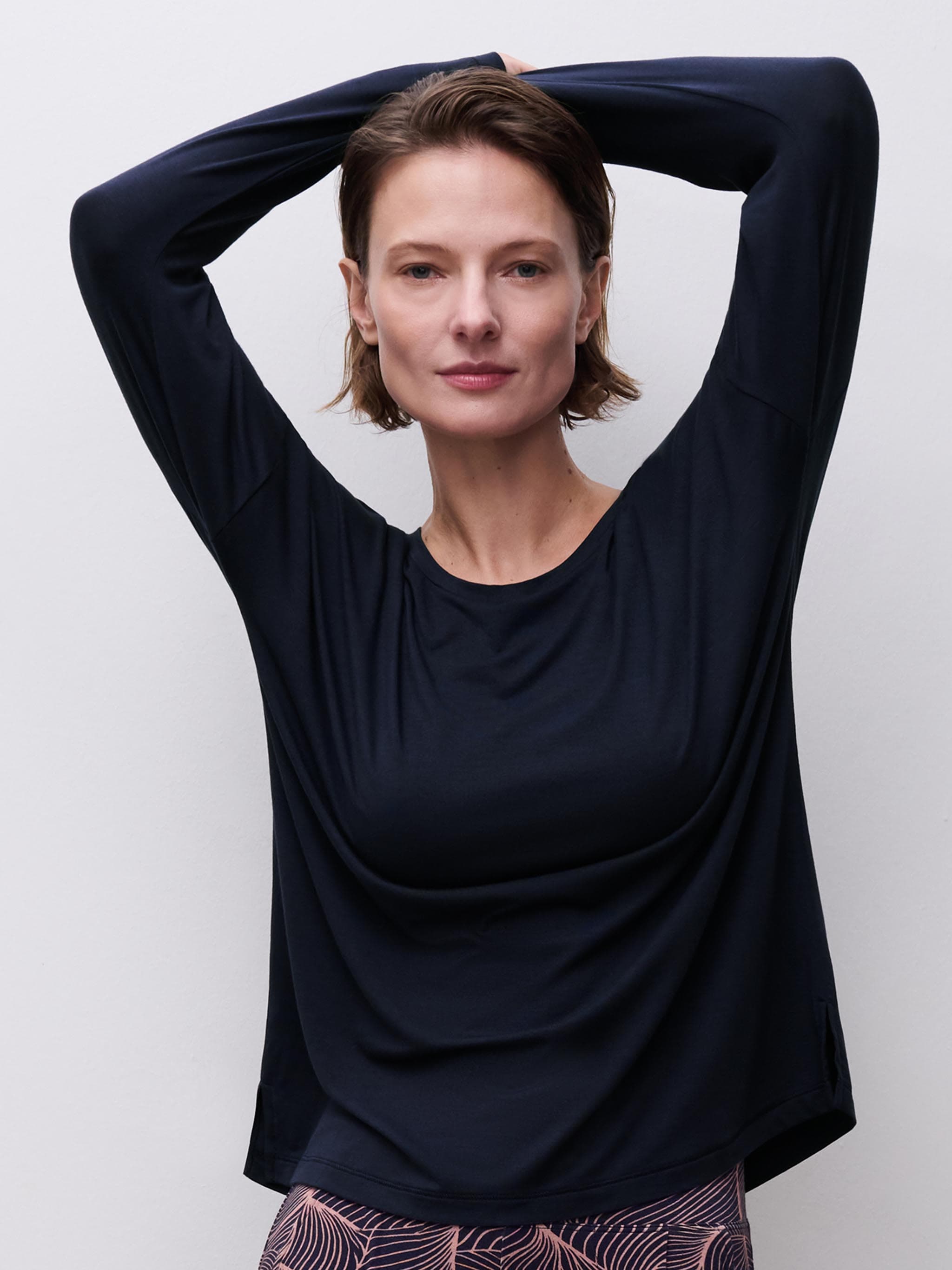 T-shirt manches longues - Bleu Bariton