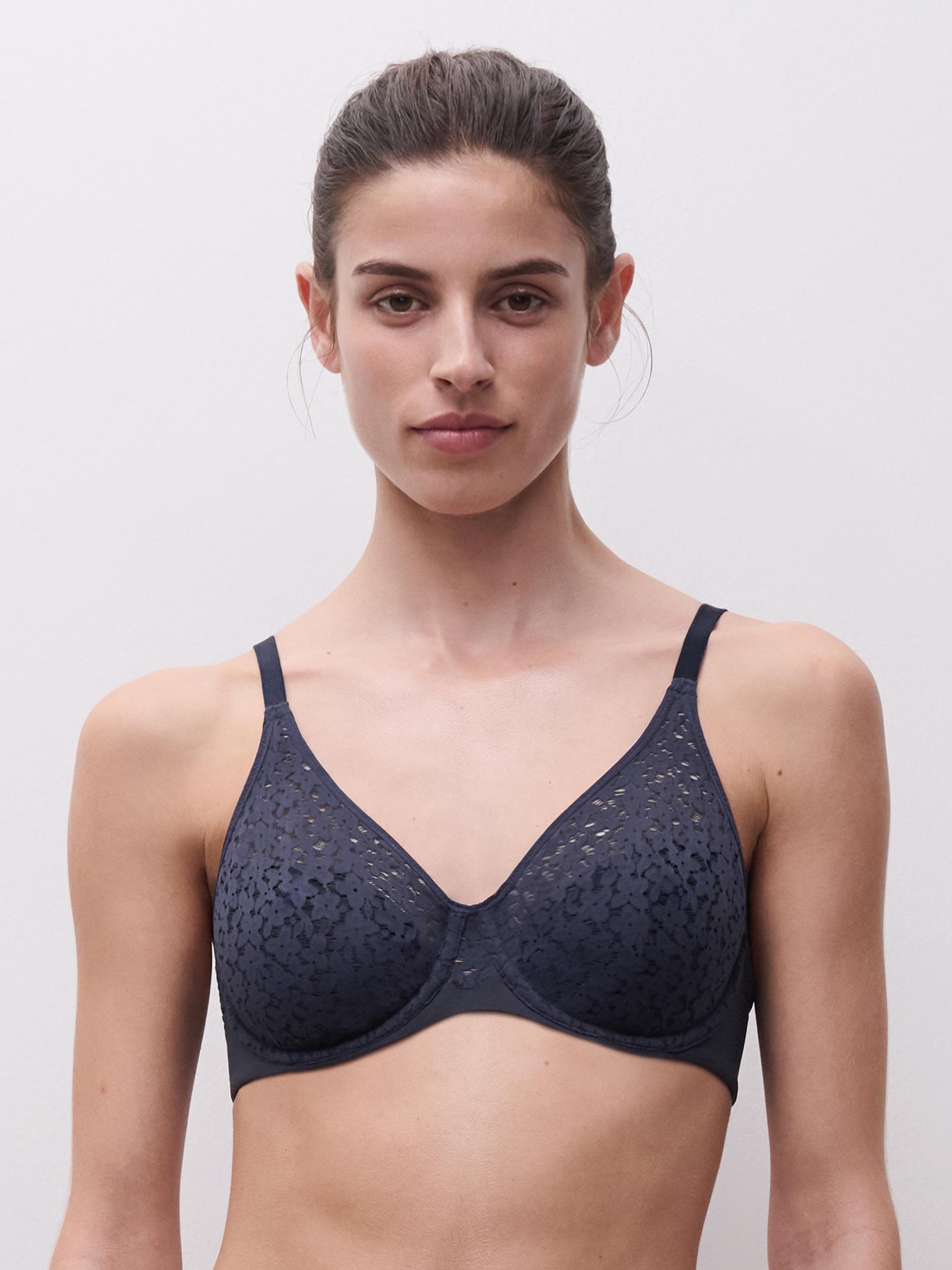 Reggiseno con ferretto coppe morbide coprente - Bleu Outremer