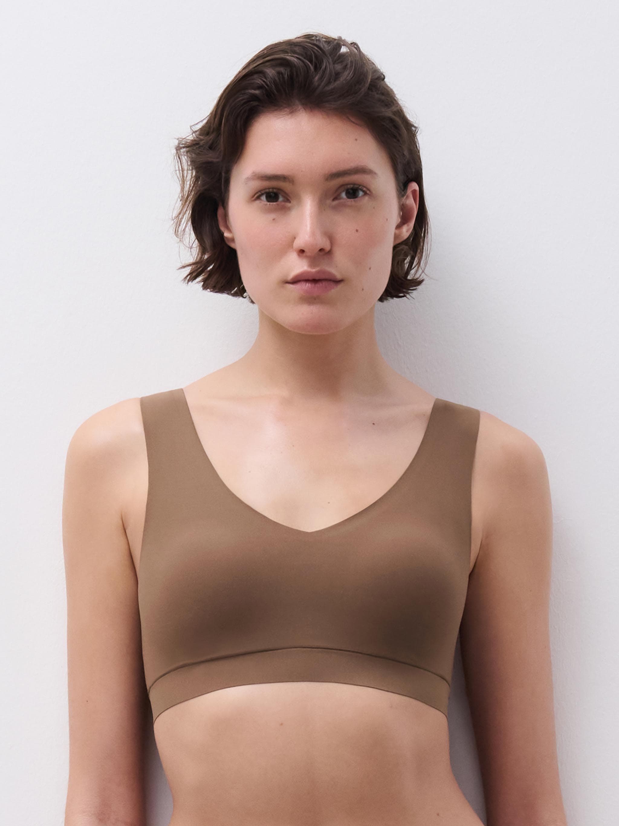 Padded Bra scollatura a V - Cacao