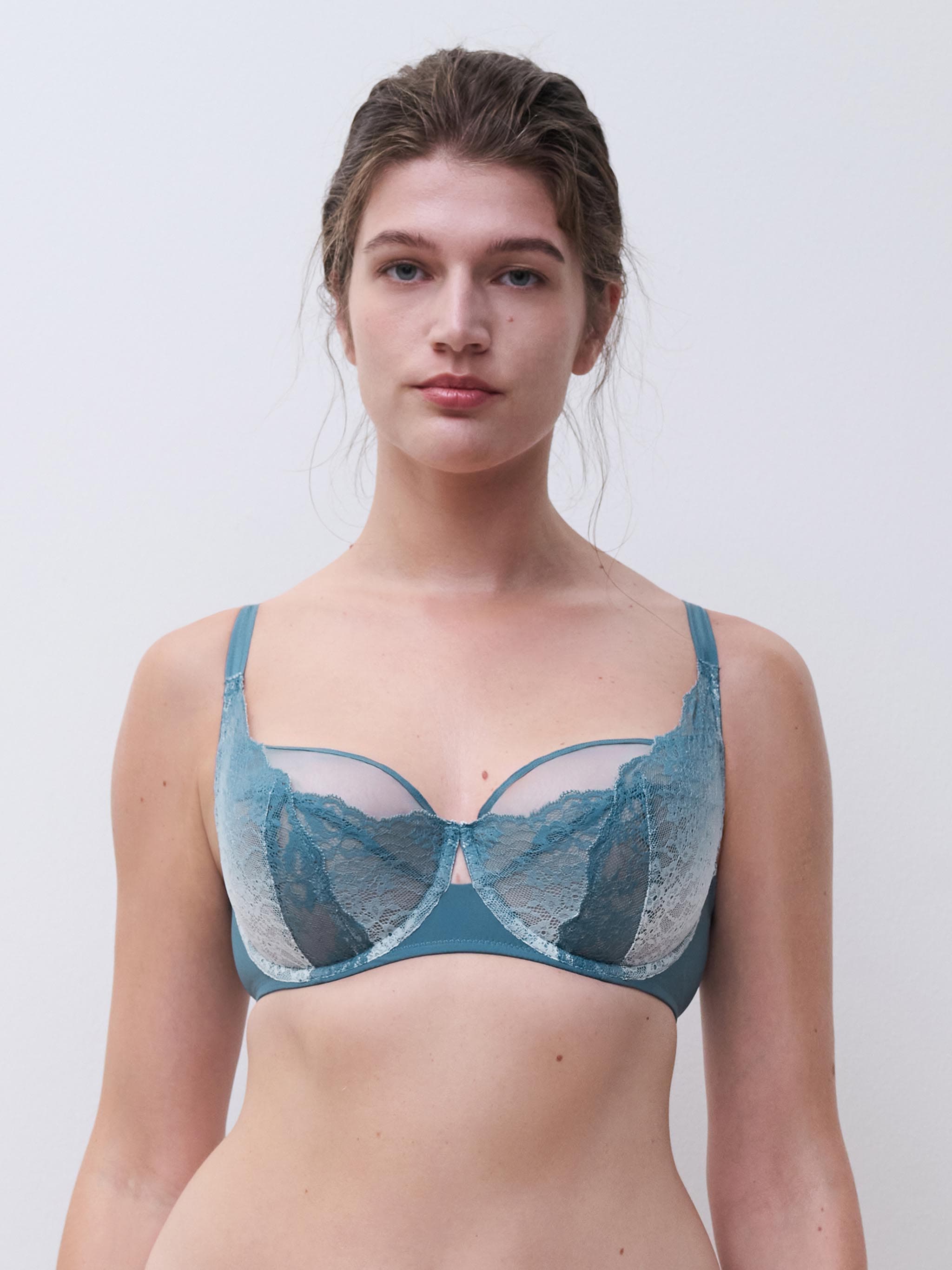 Reggiseno balconcino - Blu Petrolio Gradient