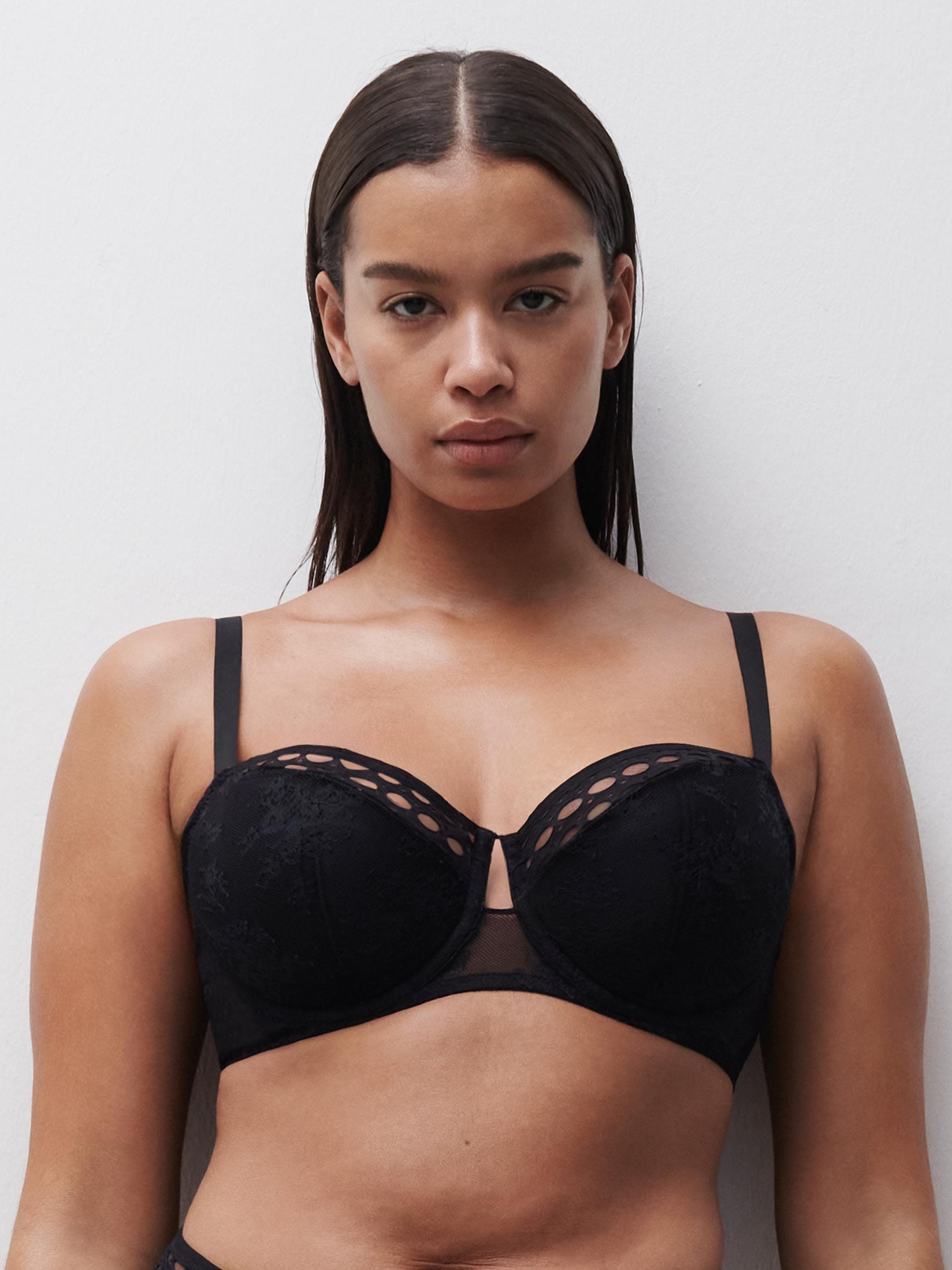 Reggiseno balconcino - Nero