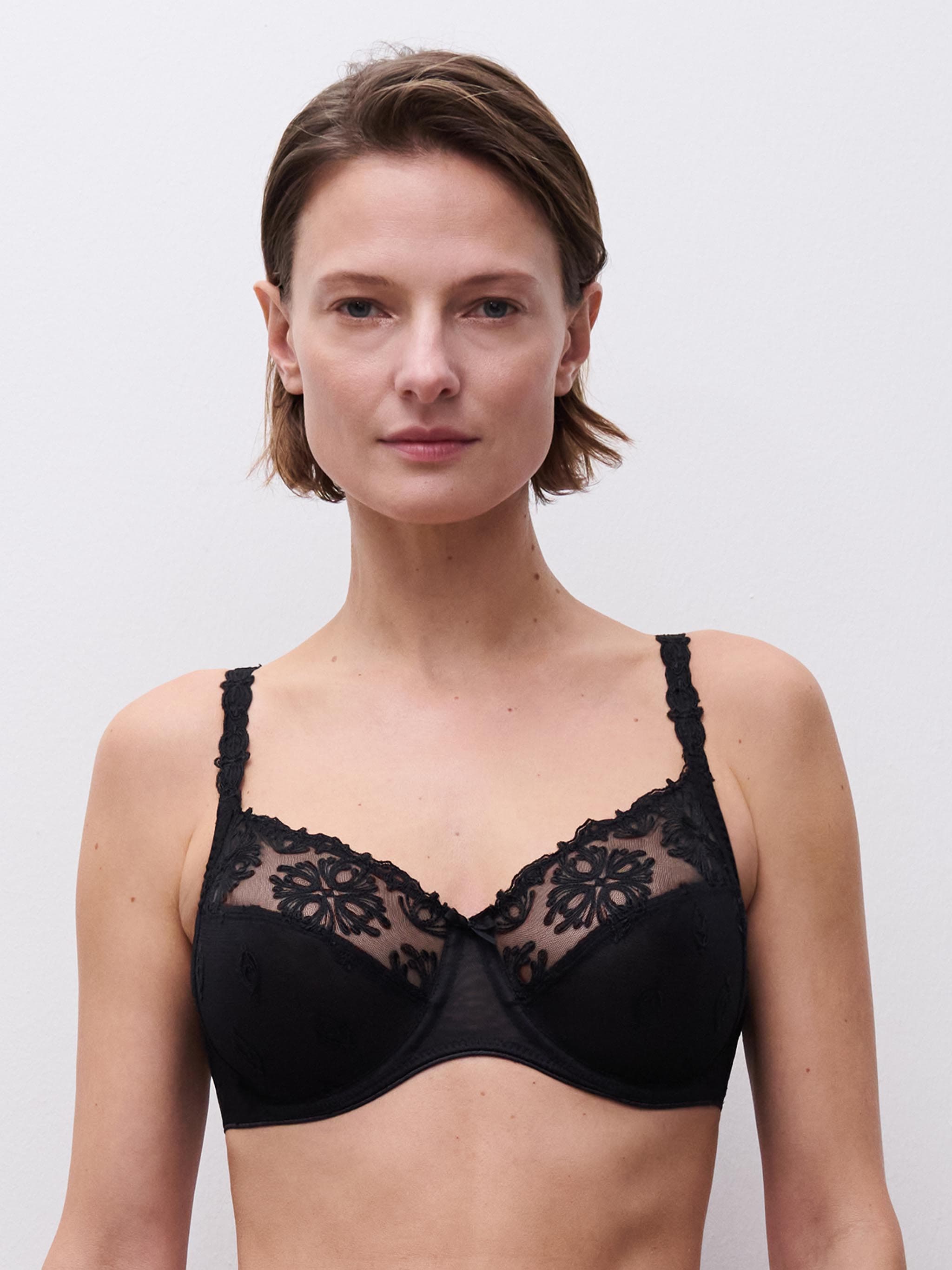 Reggiseno con ferretto coprente - Nero