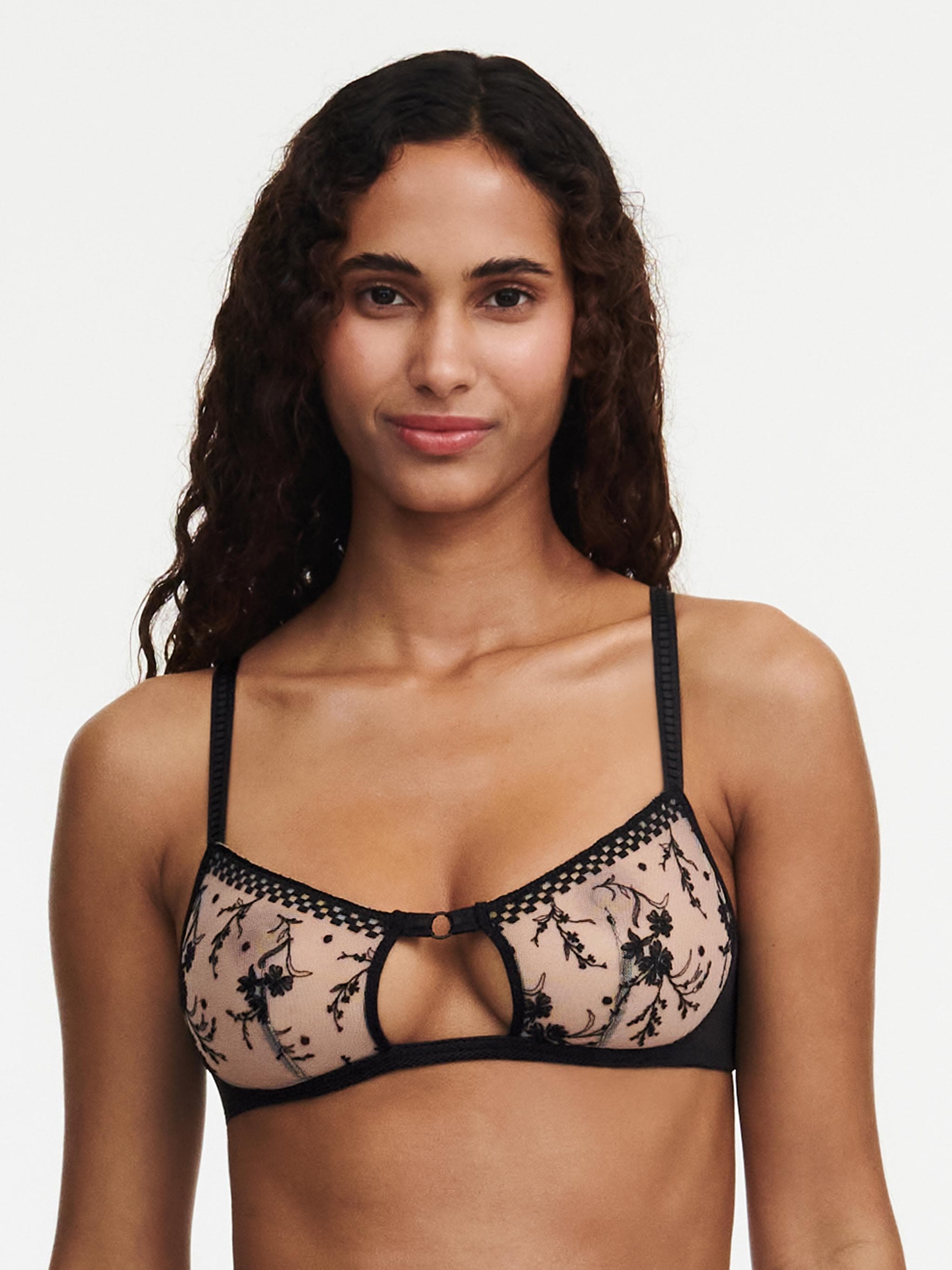 Reggiseno senza ferretto - Beige Doré / Nero