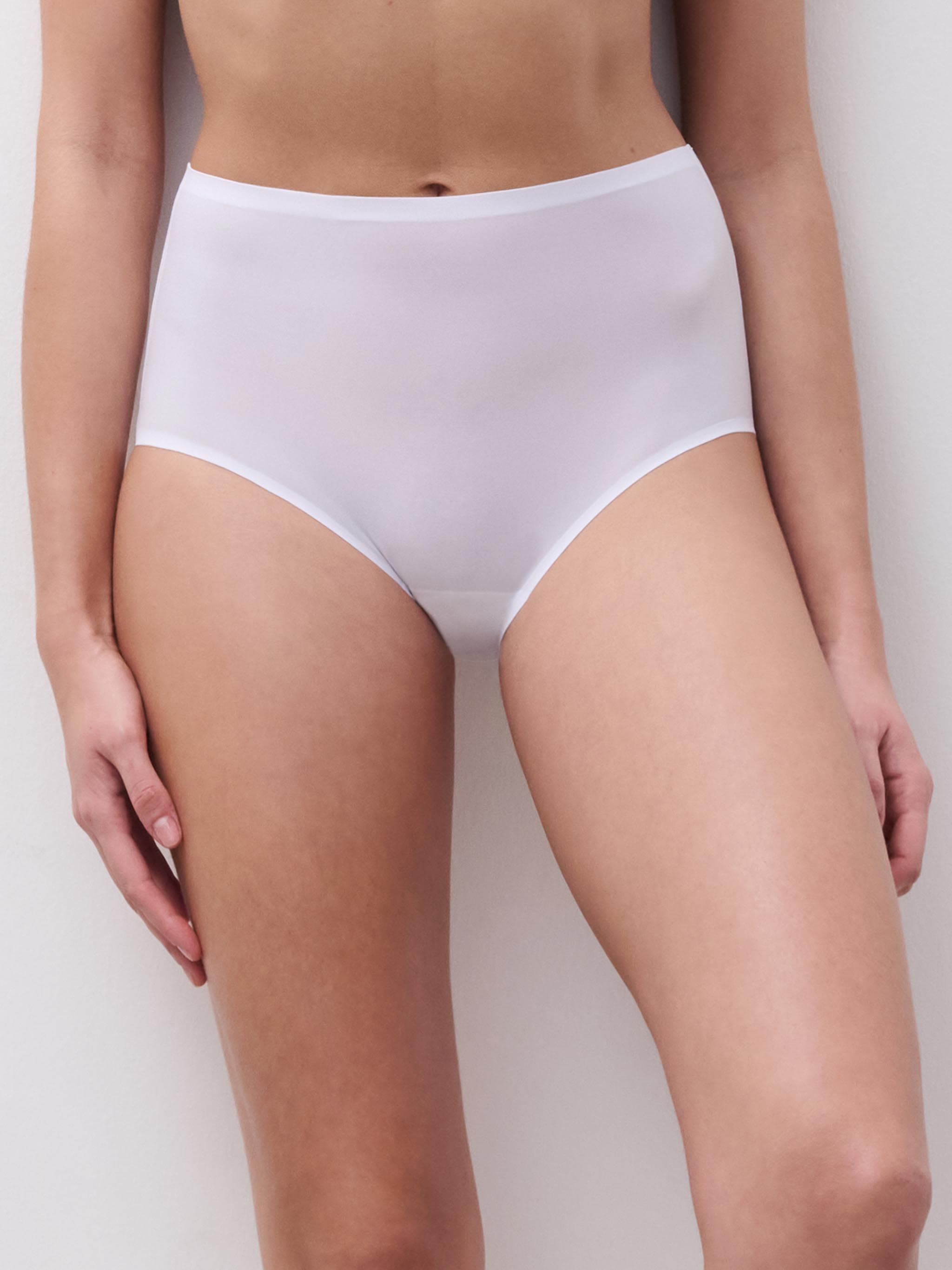 Hogetailleslip - Wit