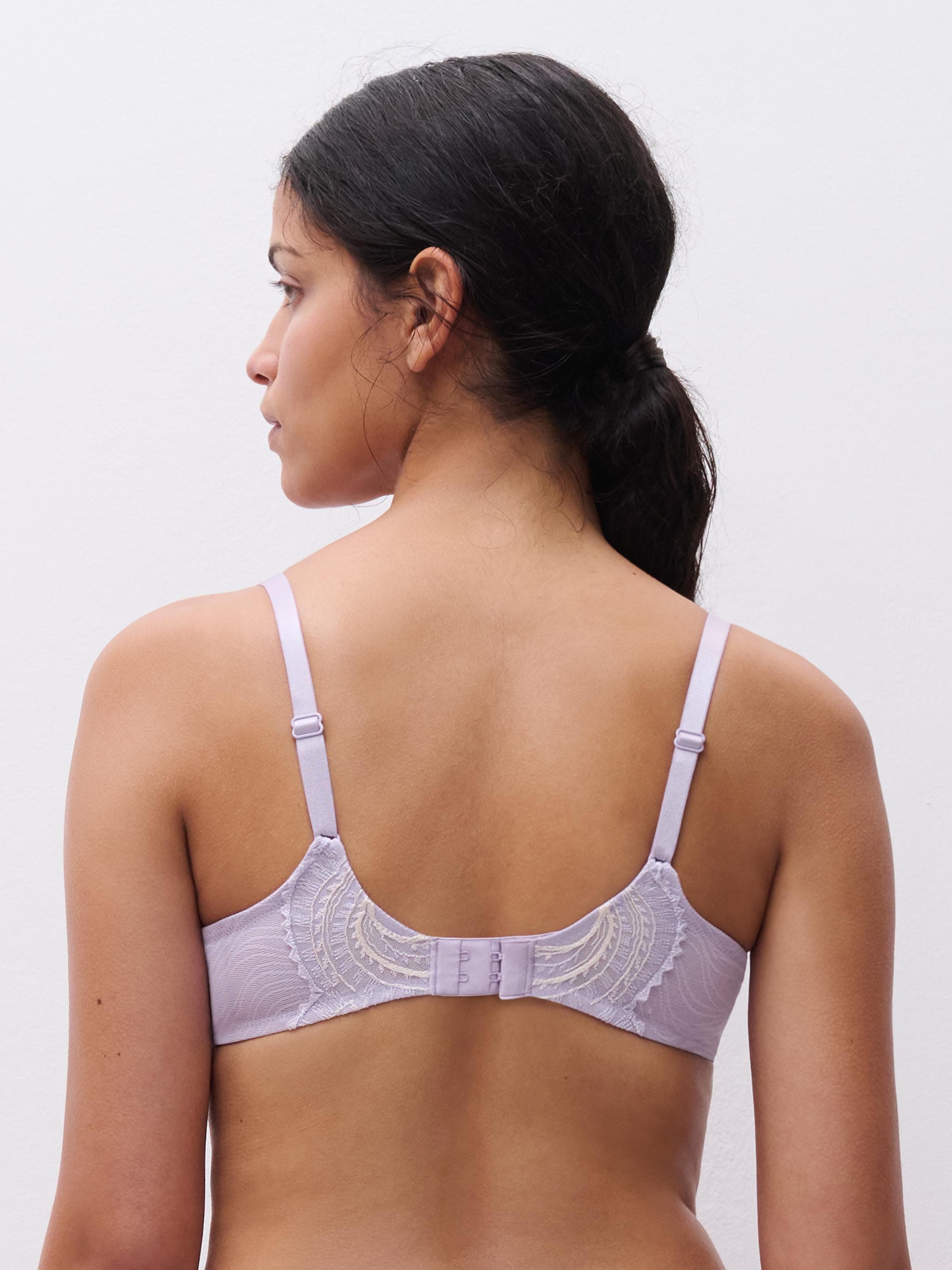 Voorgevormde plunge bh - Lavender / Milk